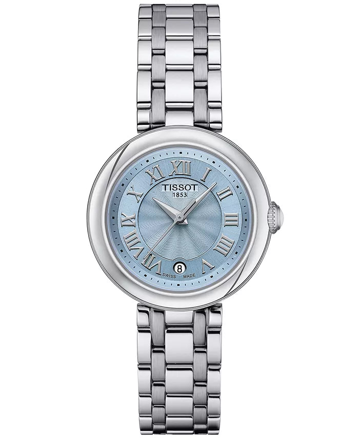 Tissot Bellissima Small Lady Blue Mother of Pearl Dial Stainless Quartz Watch