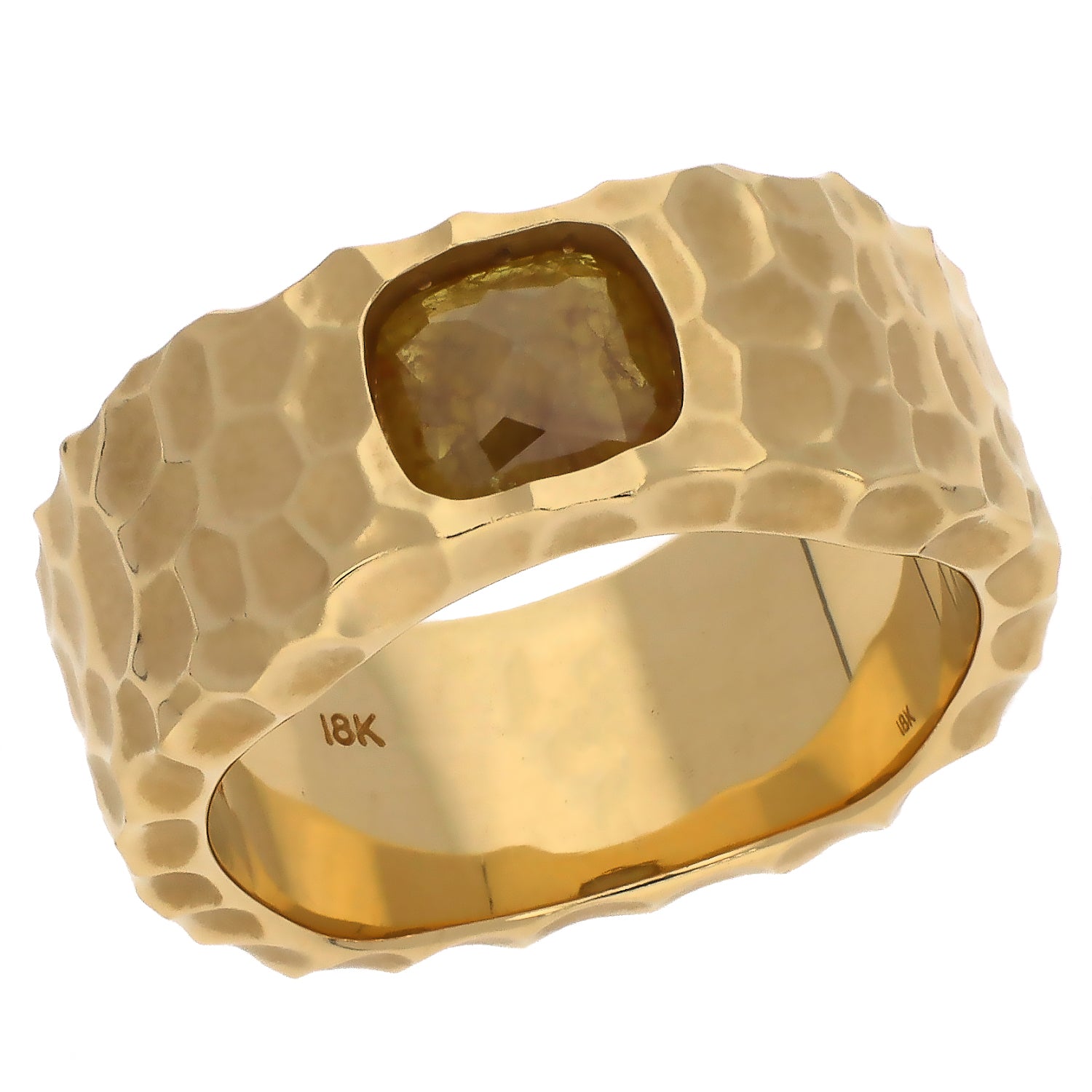 18K Yellow Gold Yellow Diamond Ring