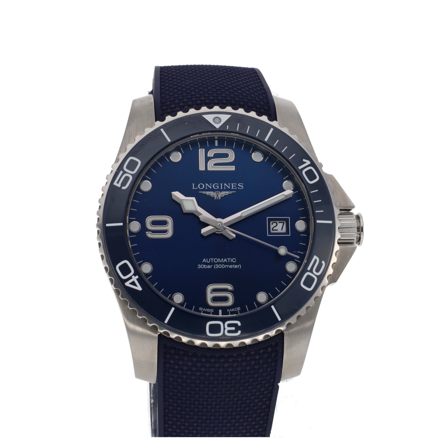 2022 Longines Hydroconquest Automatic 41mm Blue Dial Stainless Watch with B&P