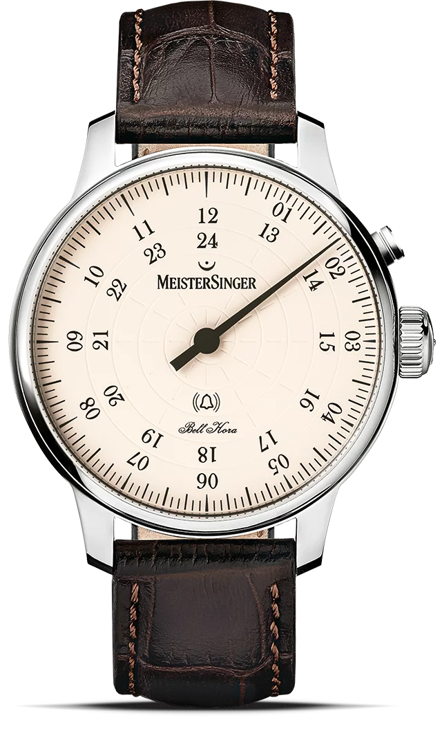 MeisterSinger Bell Hora 43mm Automatic "Chiming Hour" Stainless Watch
