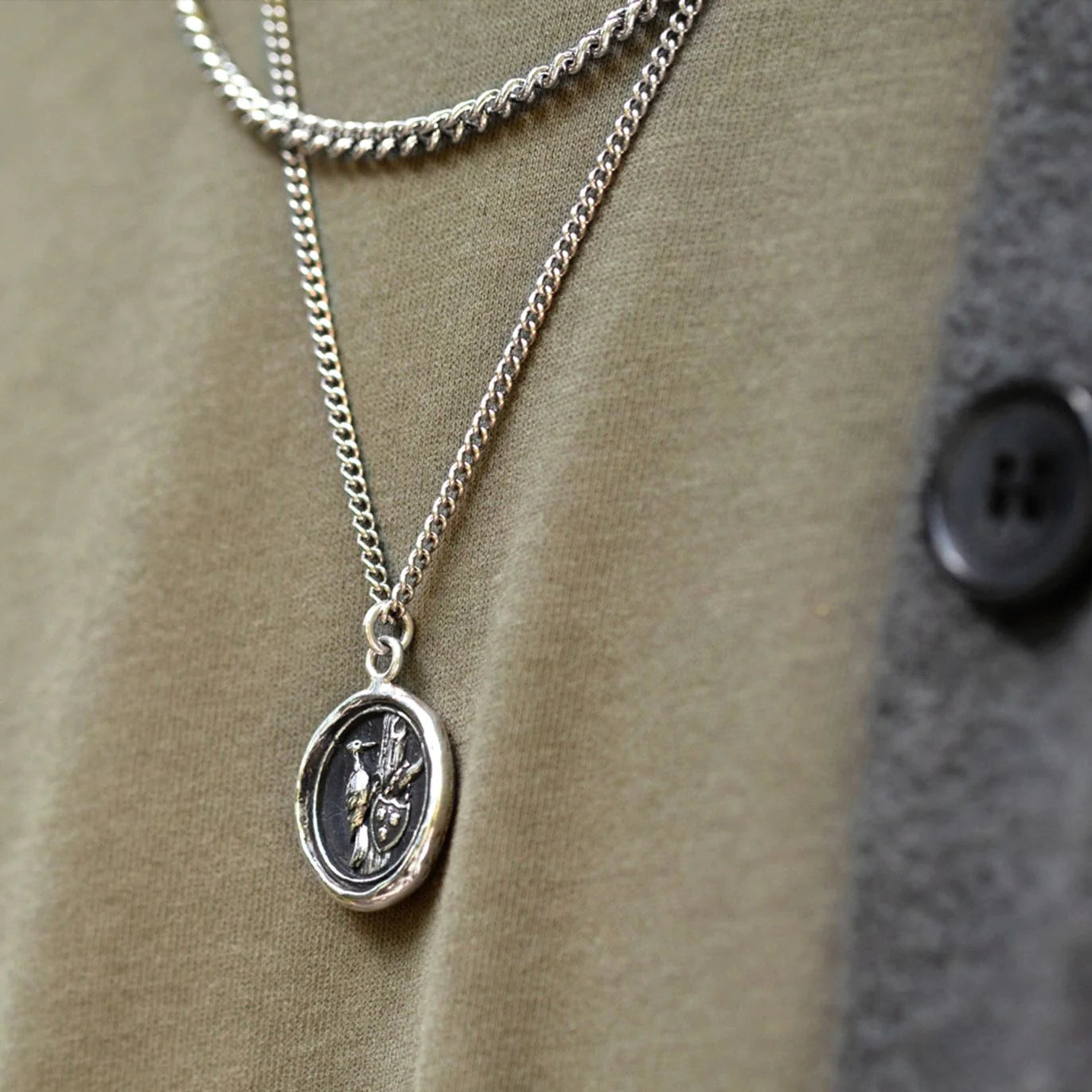 Pyrrha Sterling Silver "Infinite Possibilities" Talisman Pendant 18" Necklace