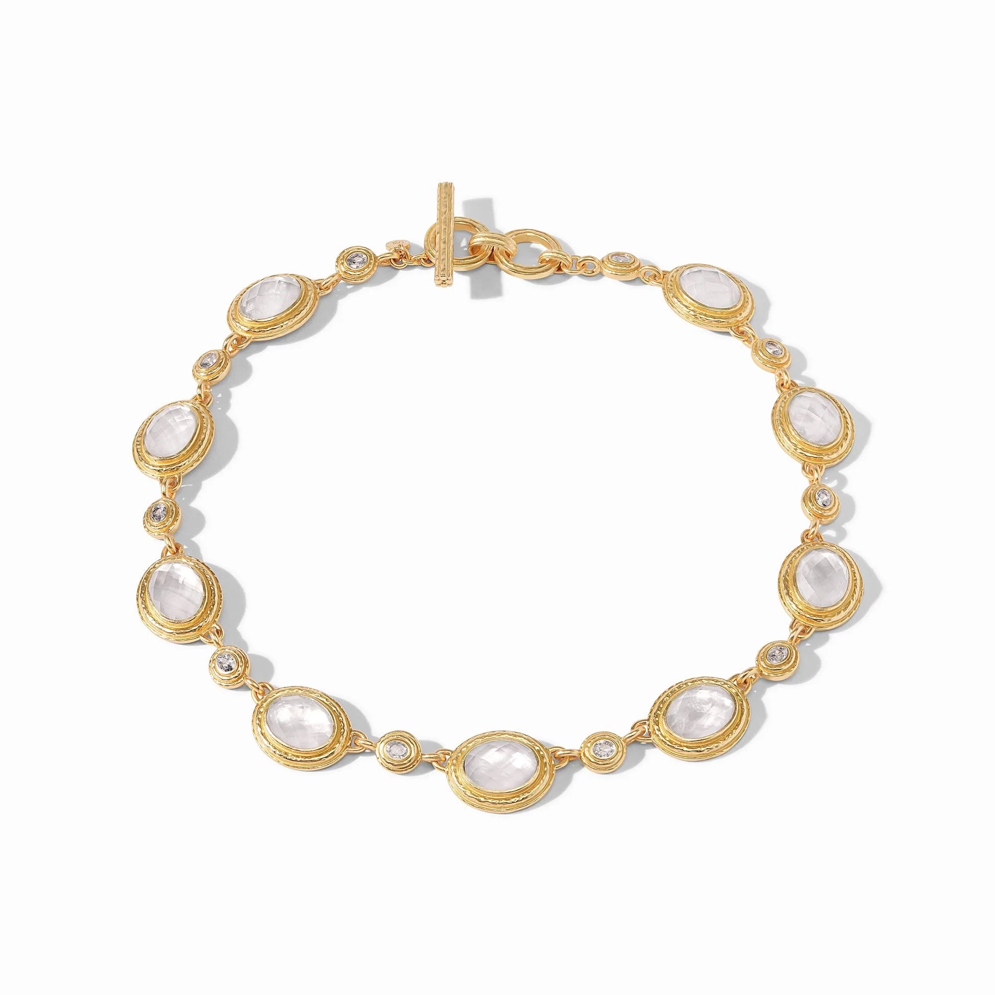 Julie Vos Tudor Stone Necklace, Iridescent Champagne