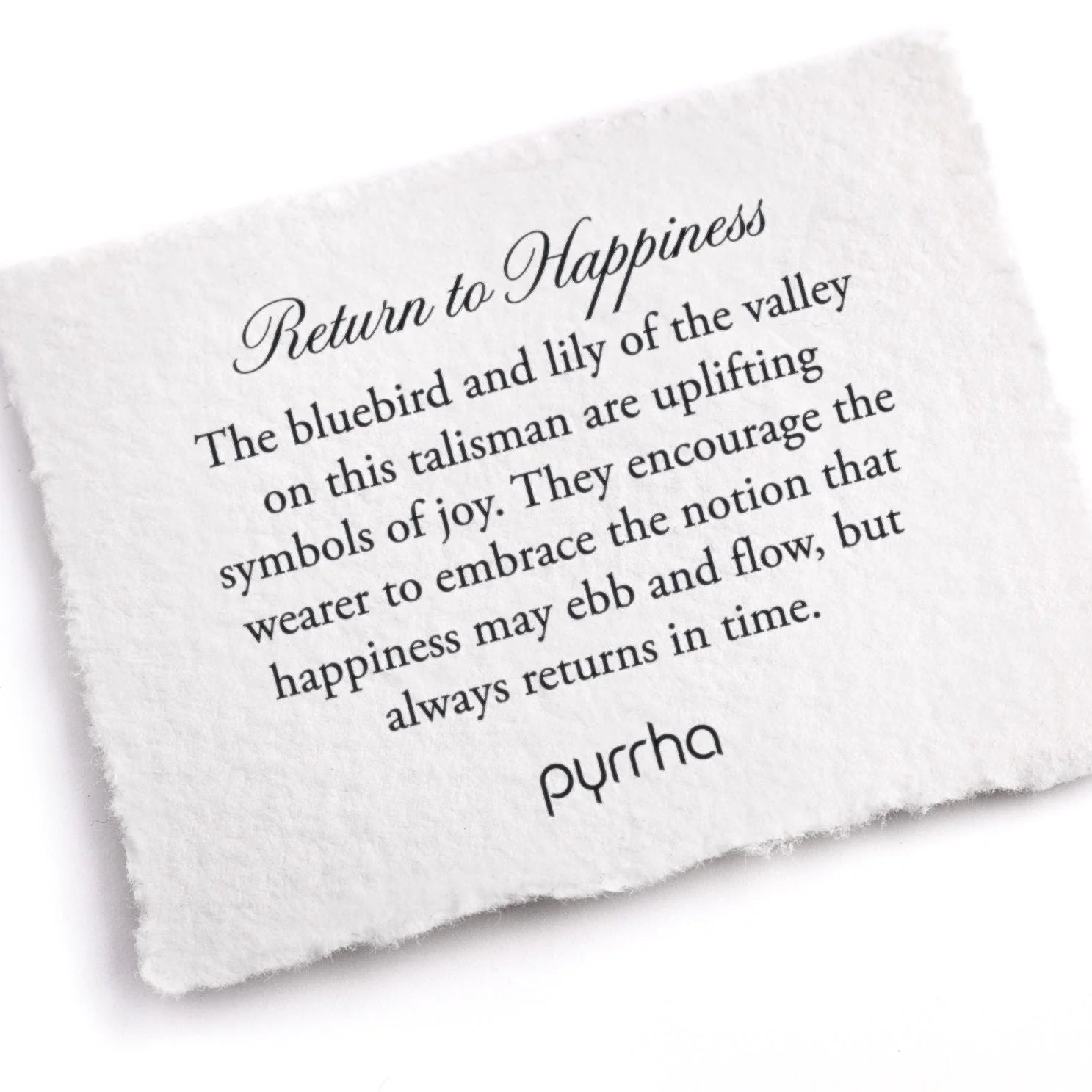 Pyrrha Sterling Silver "Return to Happiness" Talisman Curb Chain Necklace