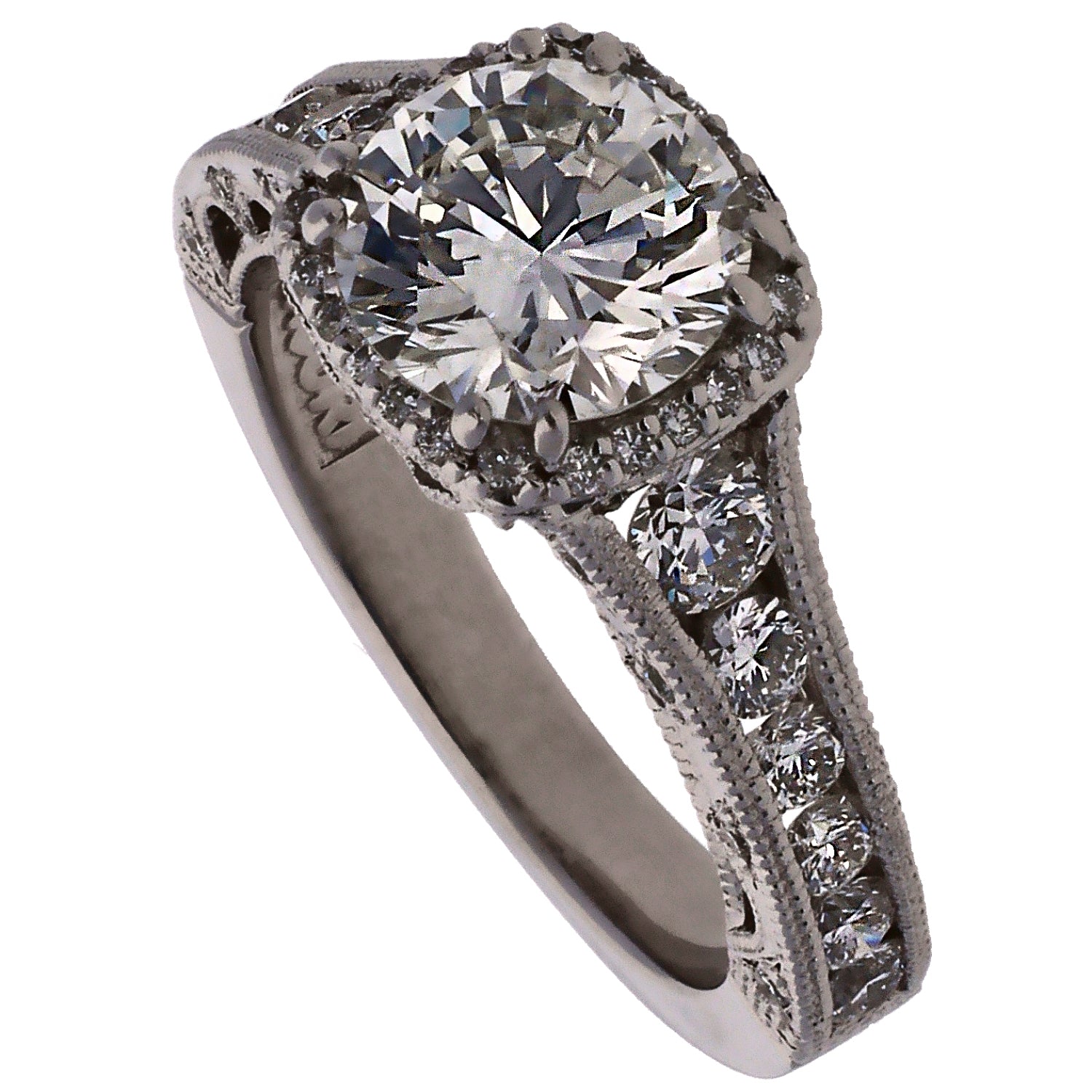 Platinum Tacori Diamond Engagement Ring