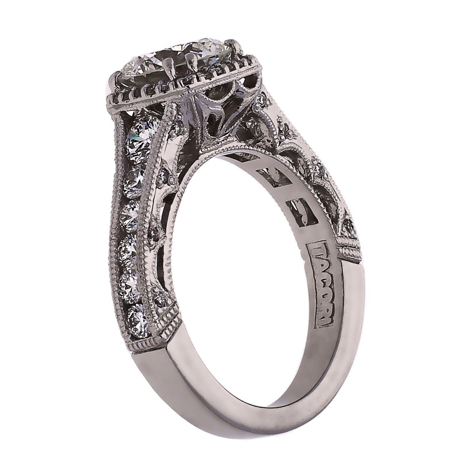 Platinum Tacori Diamond Engagement Ring