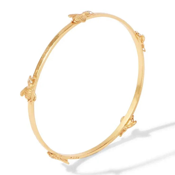 Julie Vos Bee Bangle Medium with Cubic Zirconia