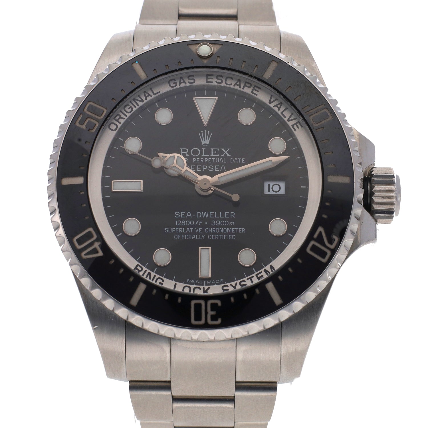 Luxury Watch Sea Dweller Deepsea 116660 Automatic 44mm Steel Black Dial Wristwatch