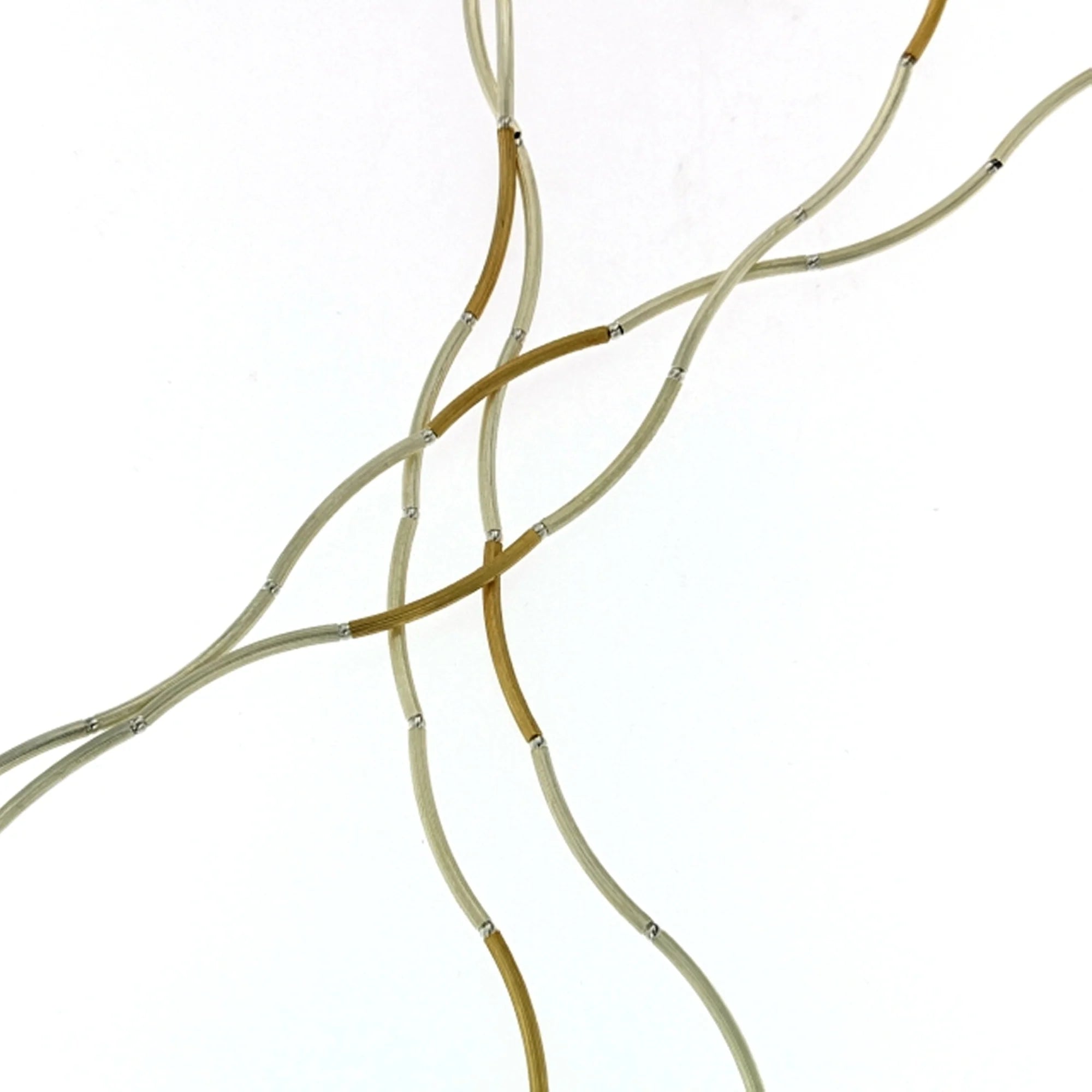 Mysterium Collection Sterling Silver and Gold Plated Sterling Silver Tube Necklace
