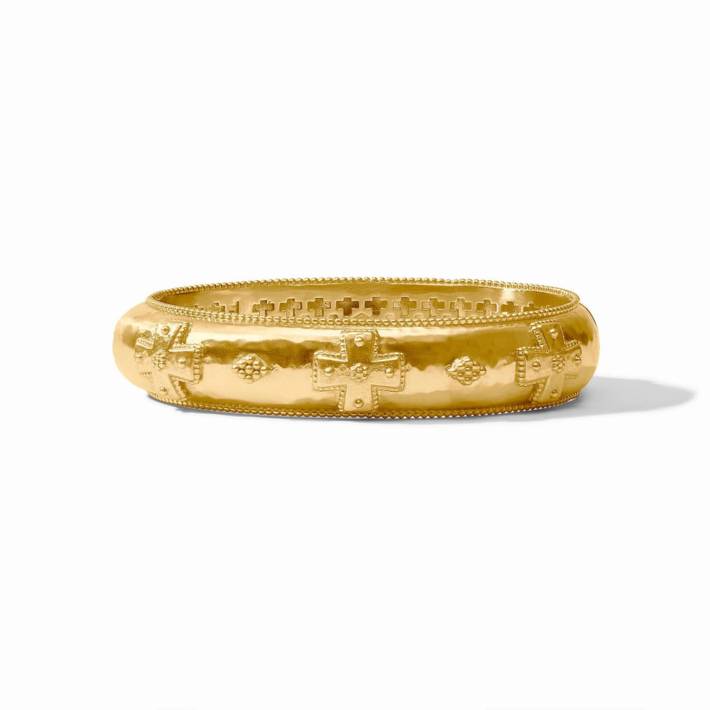 Julie Vos Canterbury Hinge Bangle 24K Gold Plate Bracelet – MWEB