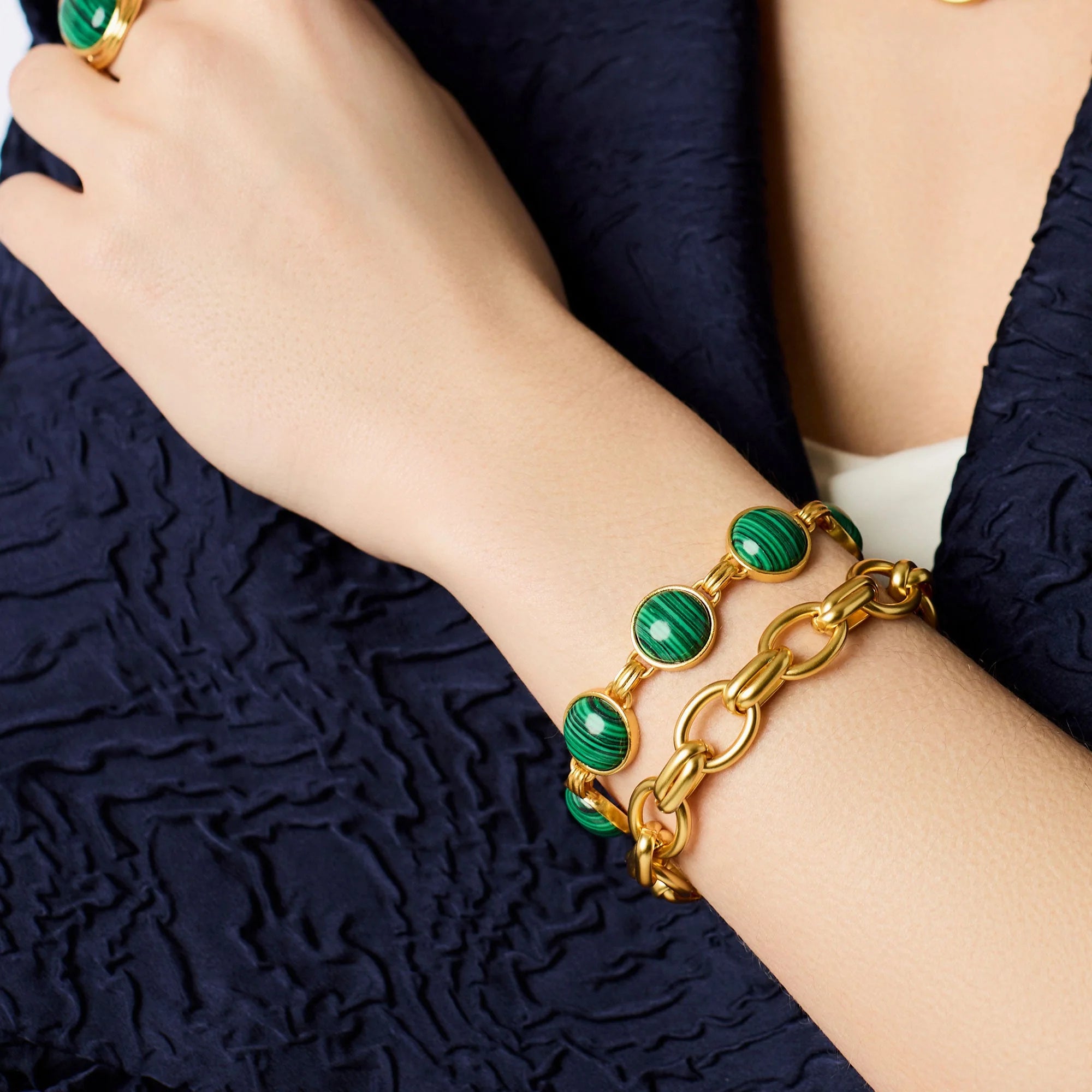 Julie Vos 24K Gold Plated Essex Link Bracelet