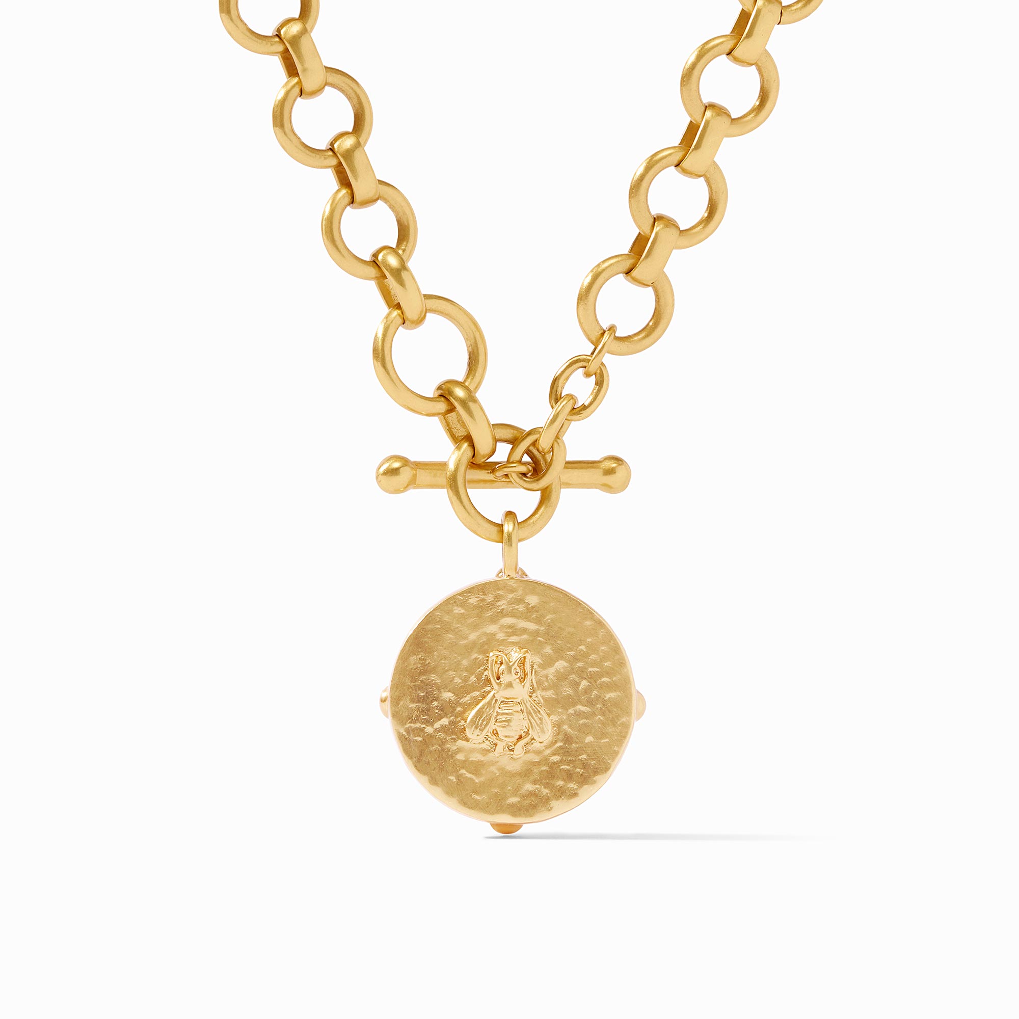 Julie Vos Honeybee Clear Crystal Necklace, Length 19-Inches