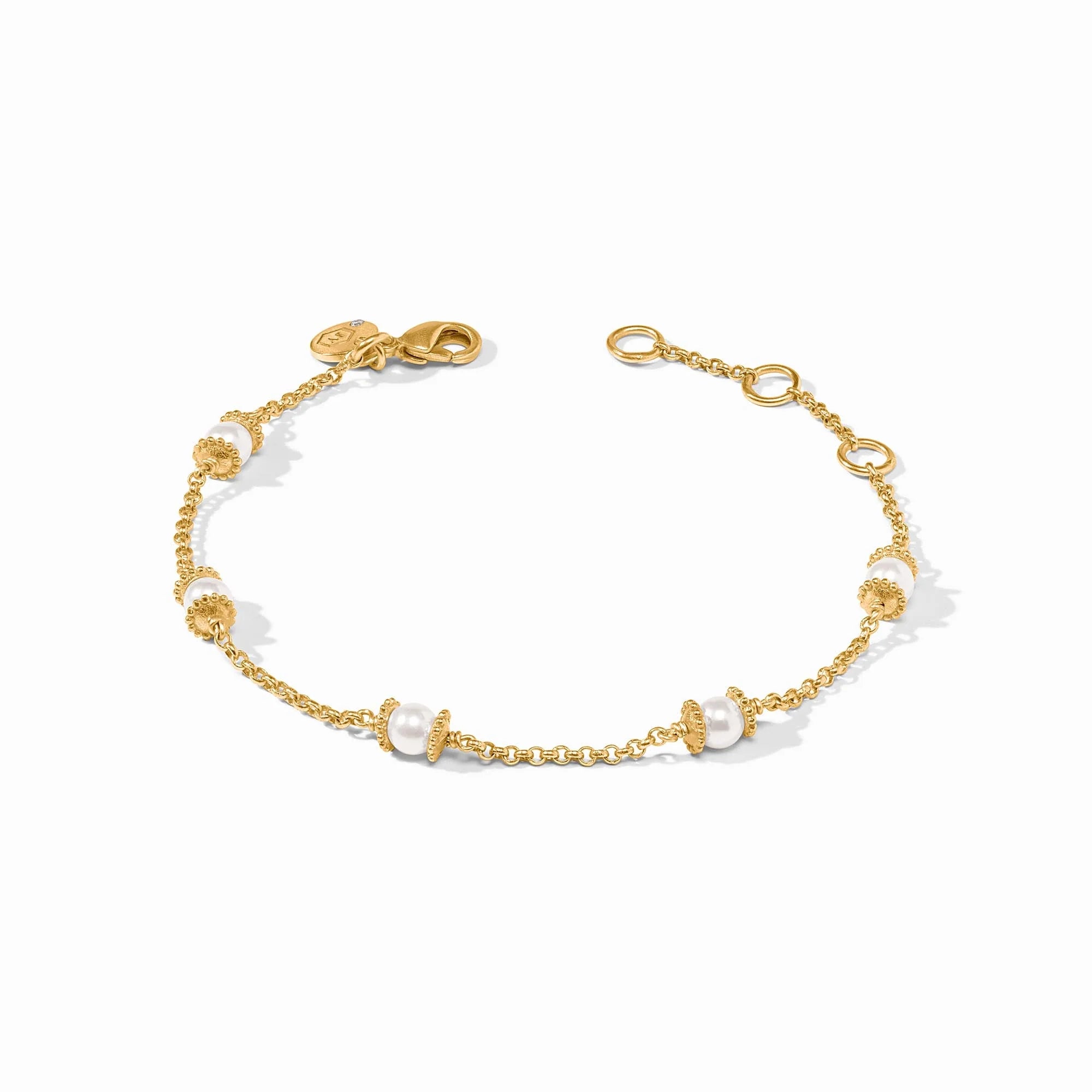 Julie Vos 24K Gold Plated Hydra Delicate Pearl Bracelet