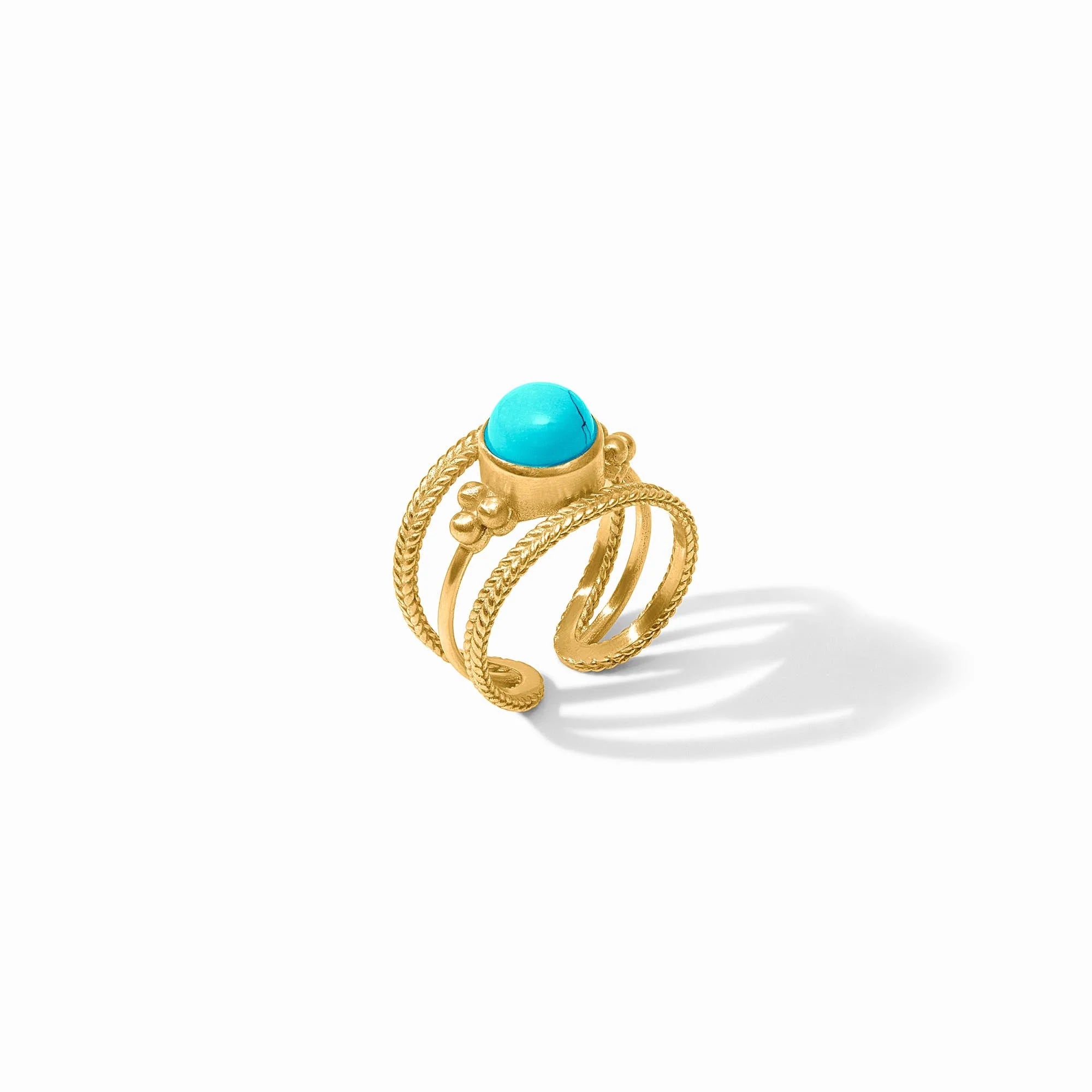 Julie Vos Hydra Turquoise Blue Ring