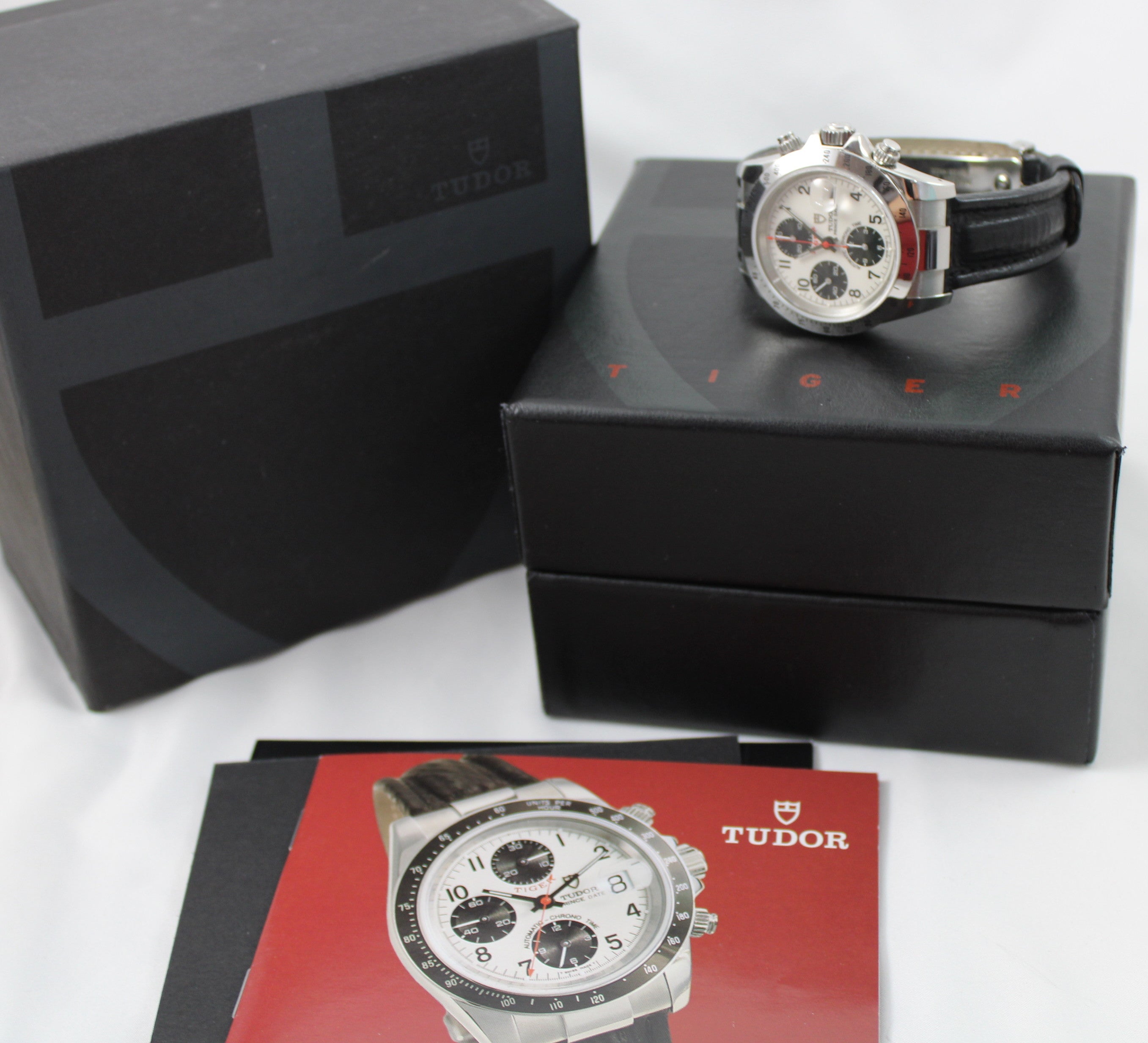Tudor Prince Date Tiger 79280 Automatic Chronograph Stainless Watch