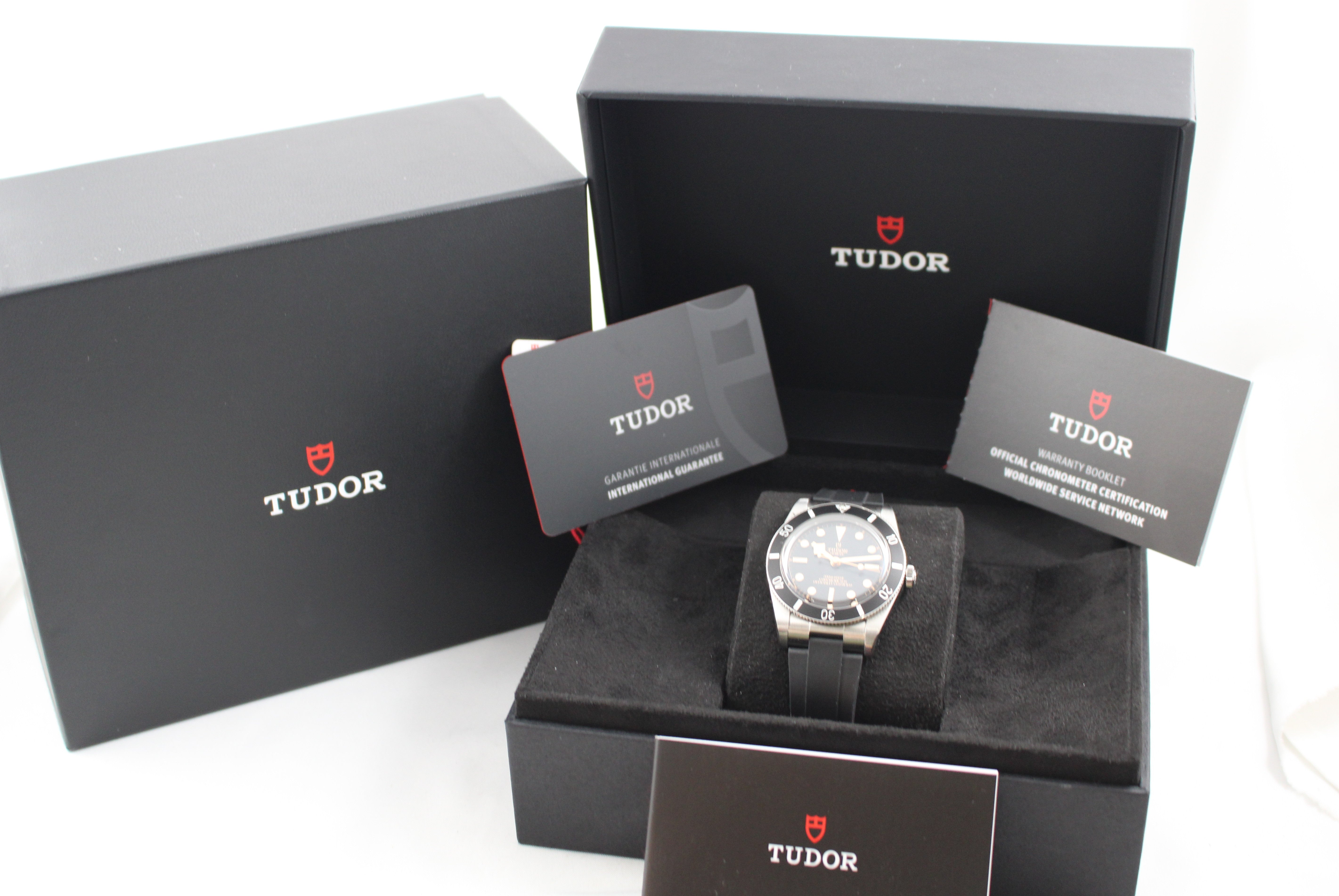 TUDOR Black Bay 54 Automatic M79000N-0002 37mm Steel Watch with Box and Papers