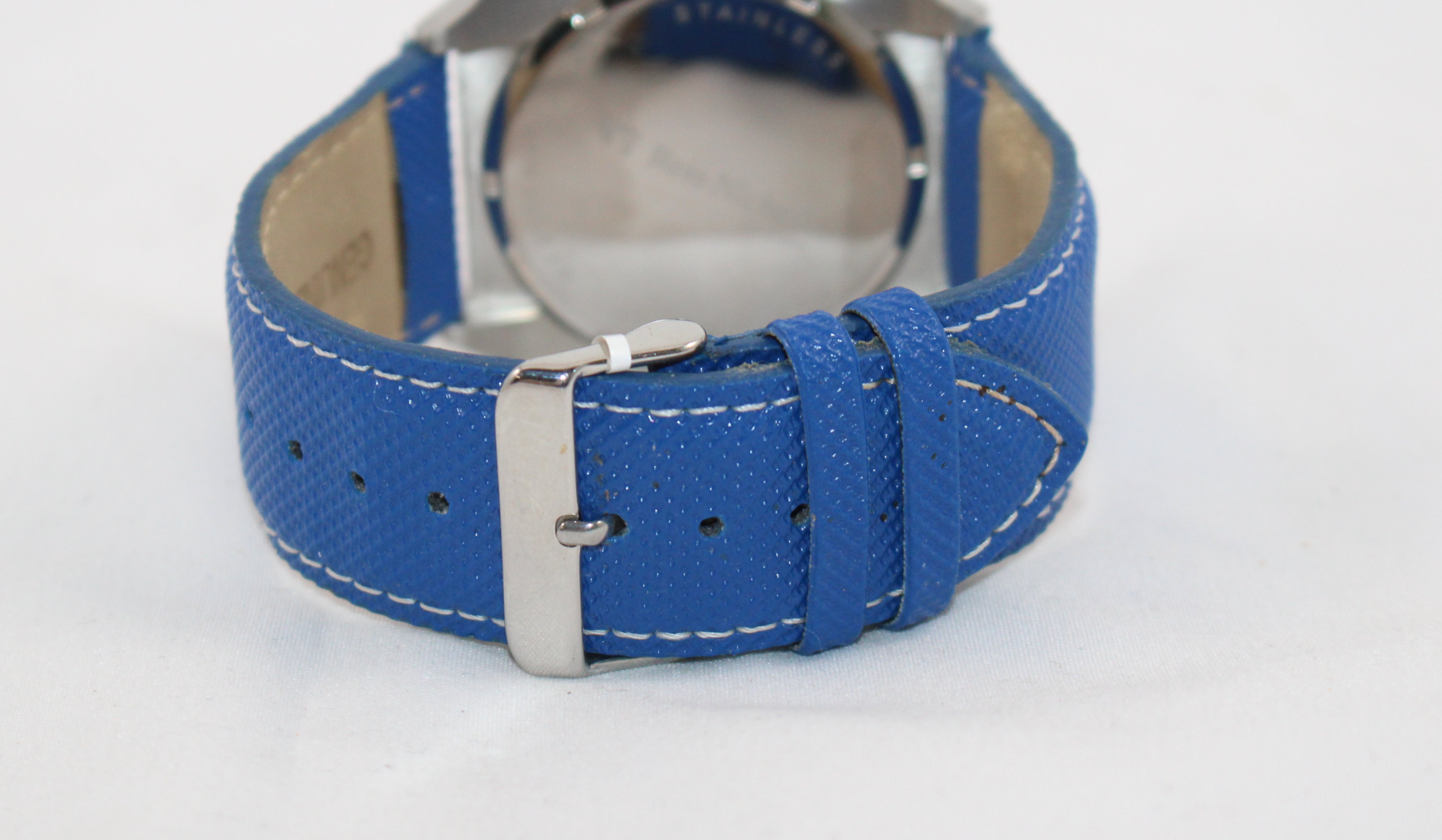 Indianapolis Colts Quartz 45.5mm Stainless Steel Blue Strap Wristwatch