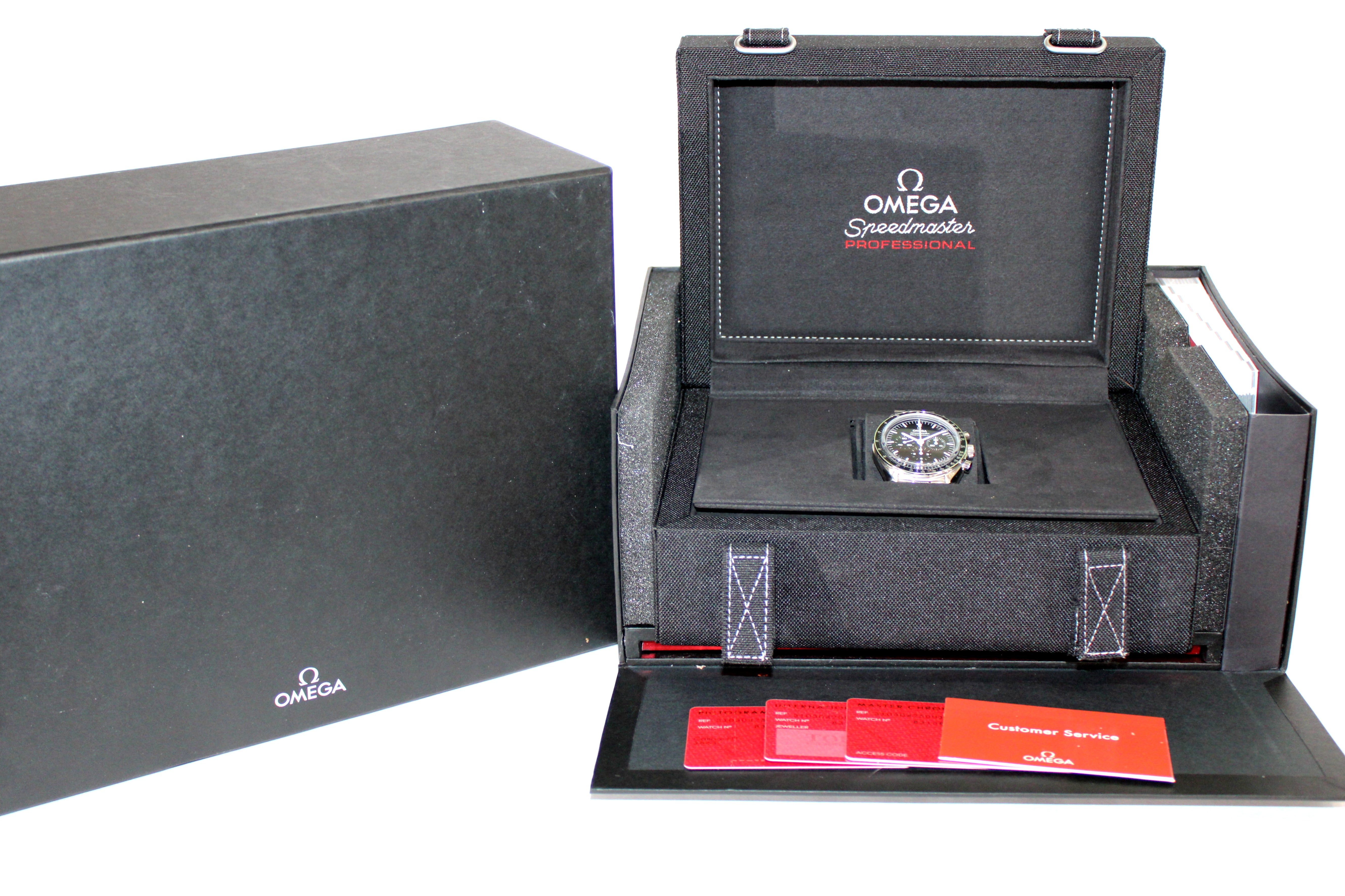 Luxury Watch Speedmaster Moonwatch Professional 42mm Steel Wristwatch with Box and Papers