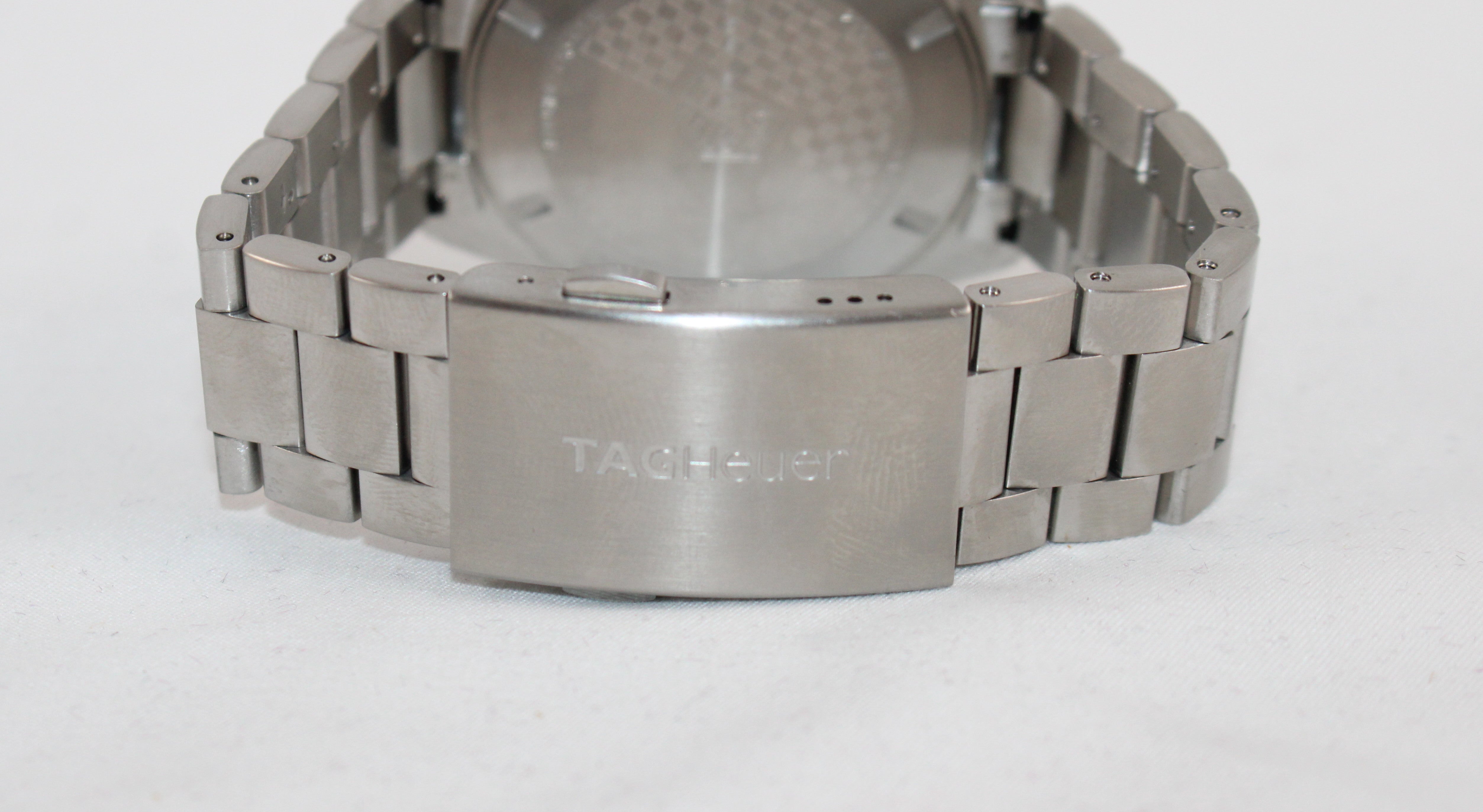 TAG Heuer Formula 1 Quartz Chronograph CAZ1014 Blue Dial 43mm Steel Wristwatch