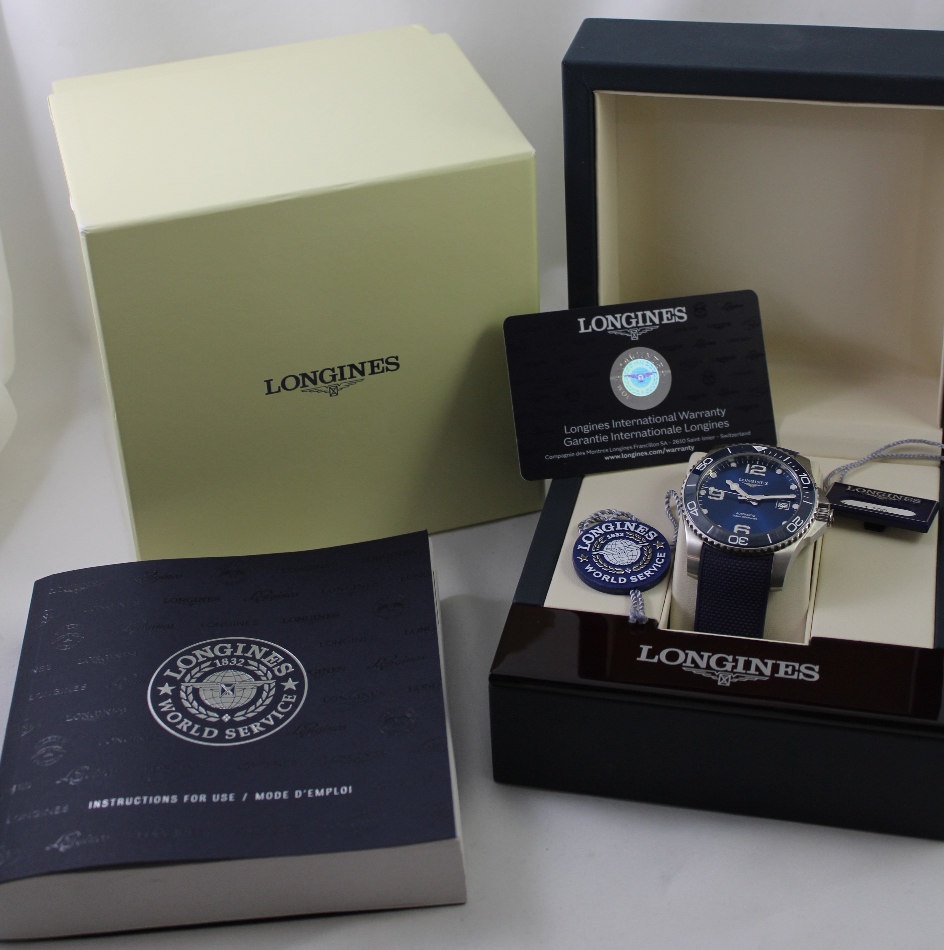 2022 Longines Hydroconquest Automatic 41mm Blue Dial Stainless Watch with B&P