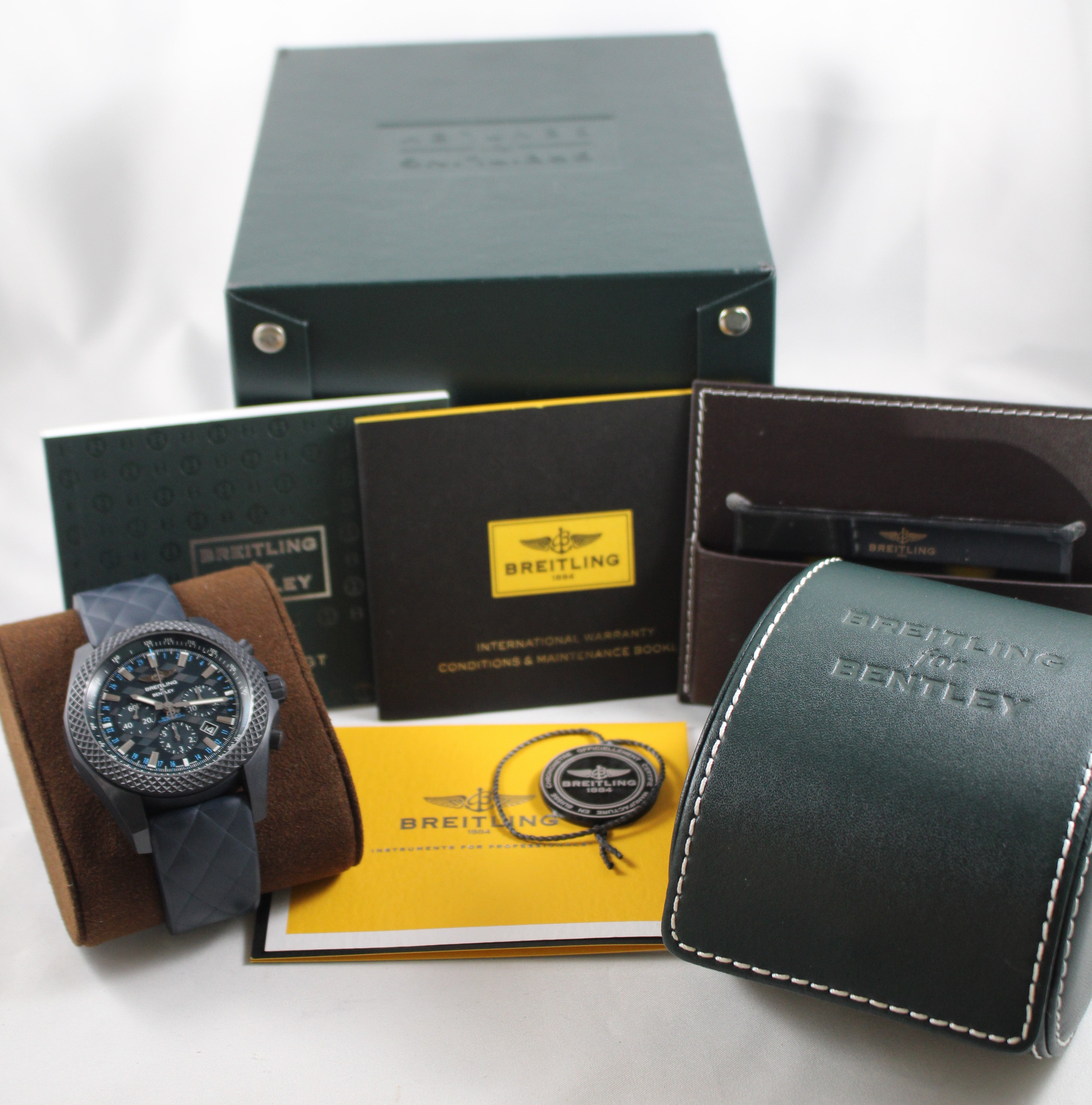 2018 Breitling for Bentley GT Dark Sapphire Edition Ref. XB0613C/C984 Automatic Watch with Box and Papers