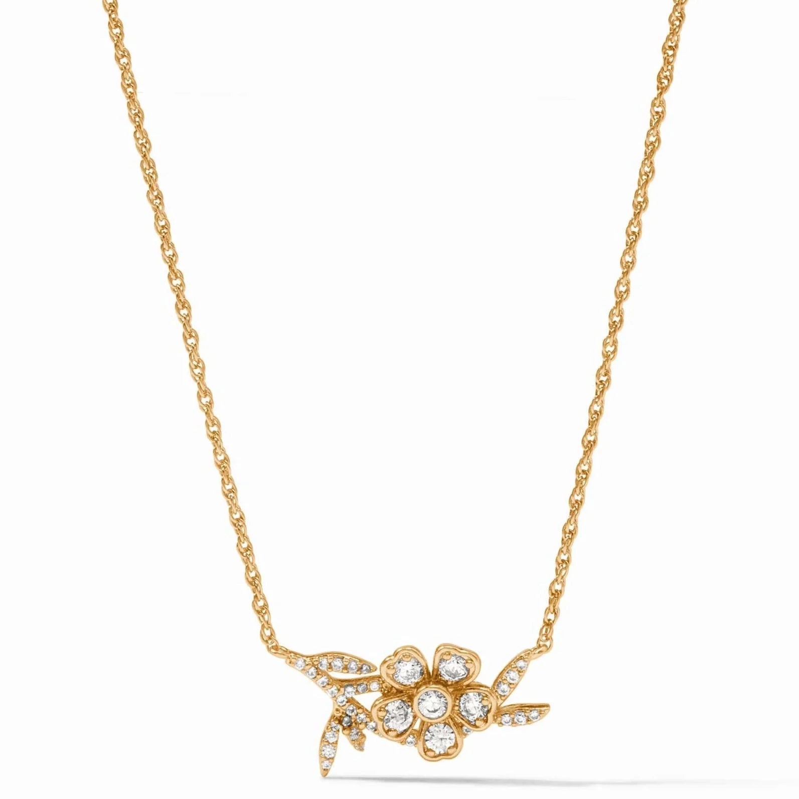 Julie Vos 24K Gold Plated Laurel Delicate Necklace