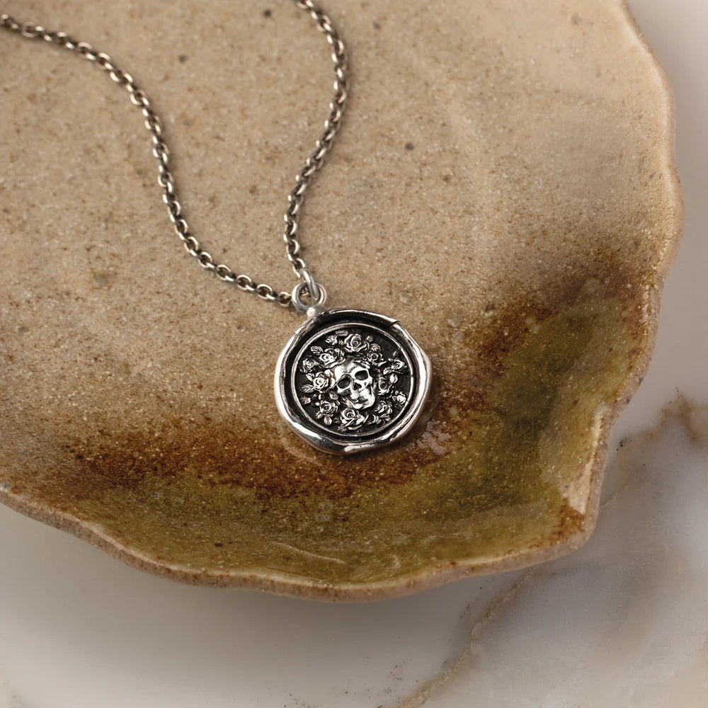 Pyrrha Sterling Silver "Live Every Moment" Talisman Pendant Necklace