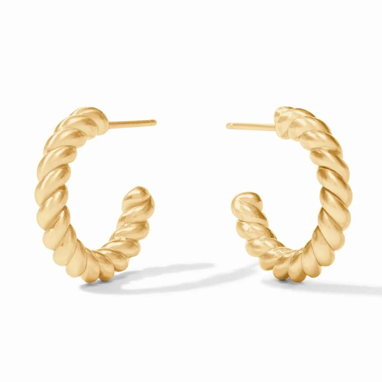 Julie Vos 24K Gold Plated Nassau Hoop Earrings, Small