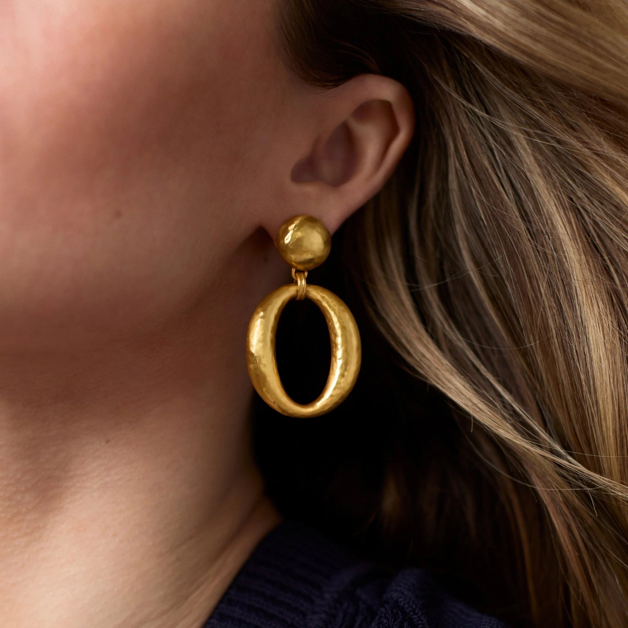 Julie Vos Solara Orbit Statement Dangle Earrings