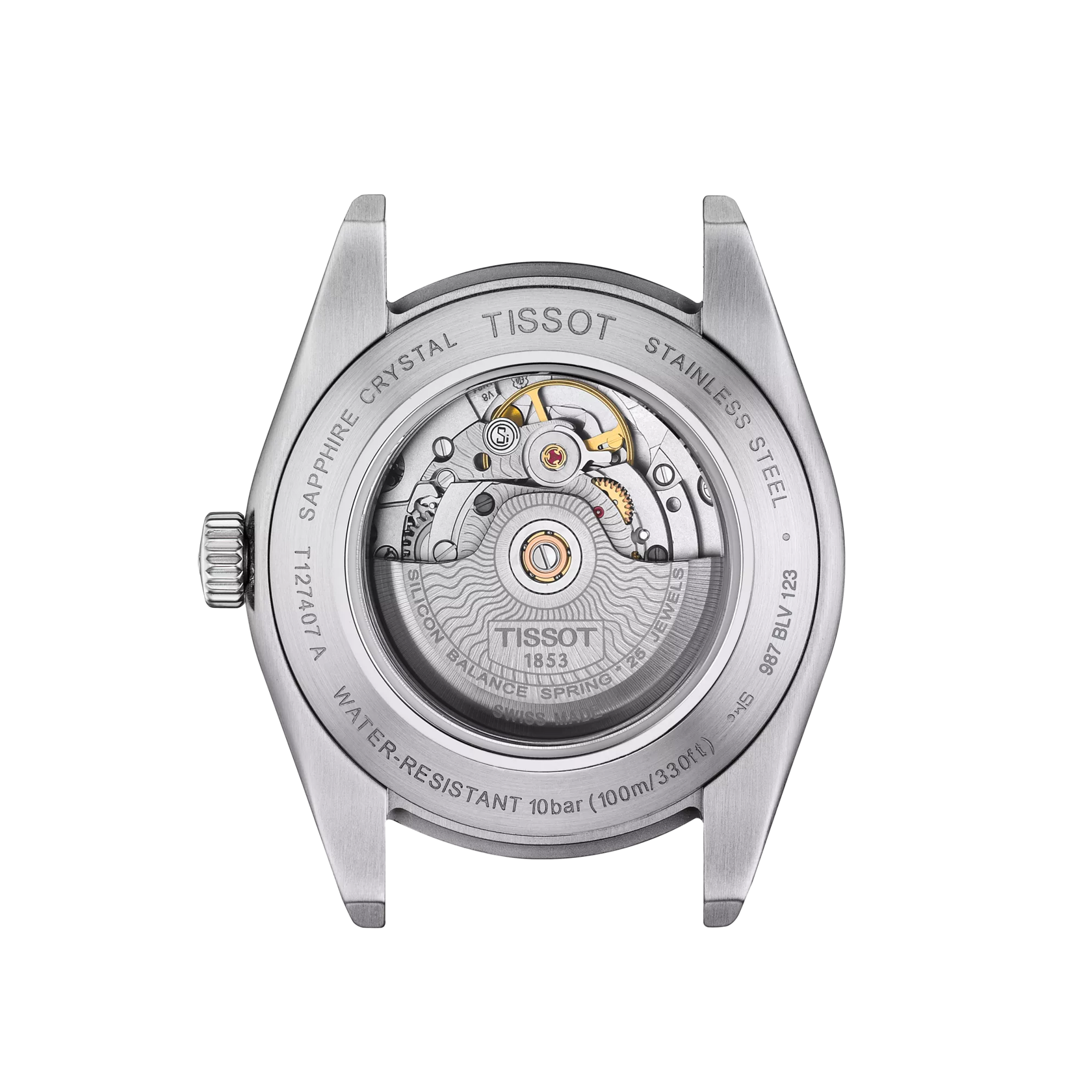 Tissot Gentleman Automatic 40MM Black Dial Powermatic Watch T127.407.11.051.00