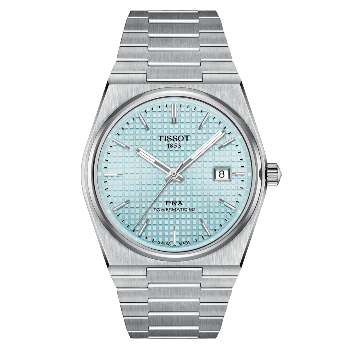 Tissot PRX Powermatic 80 40mm Ice Blue Dial Stainless Watch T137.407.11.351.00