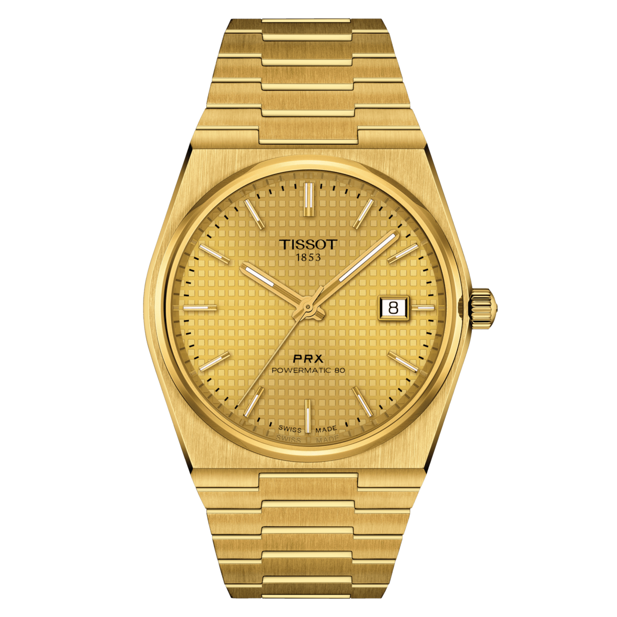 Tissot PRX Powermatic 80 Gold Dial 40mm Watch T137.407.33.021.00