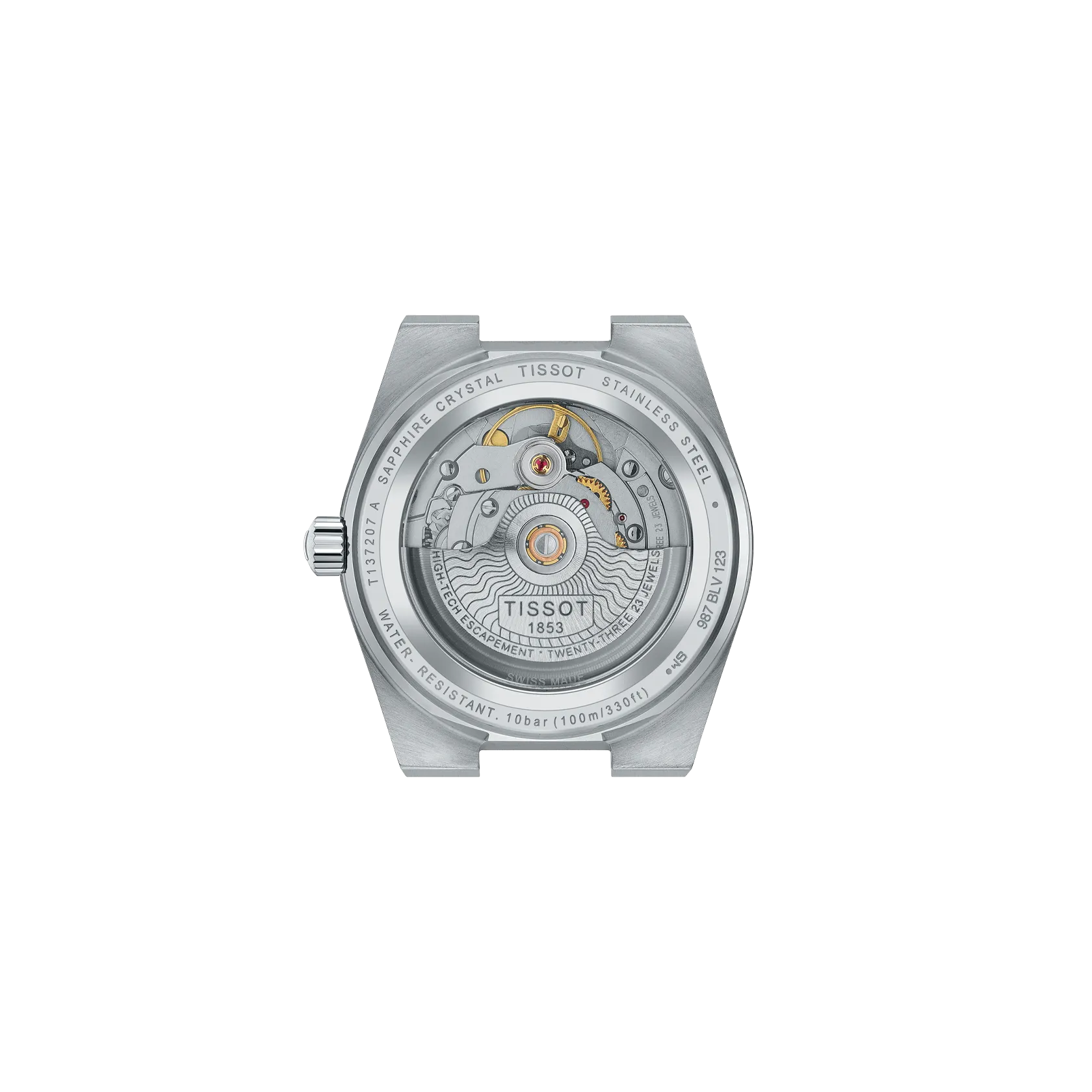 Tissot PRX 35mm Automatic White MOP Dial Stainless Steel Watch w/Box T137.207.11.111.00