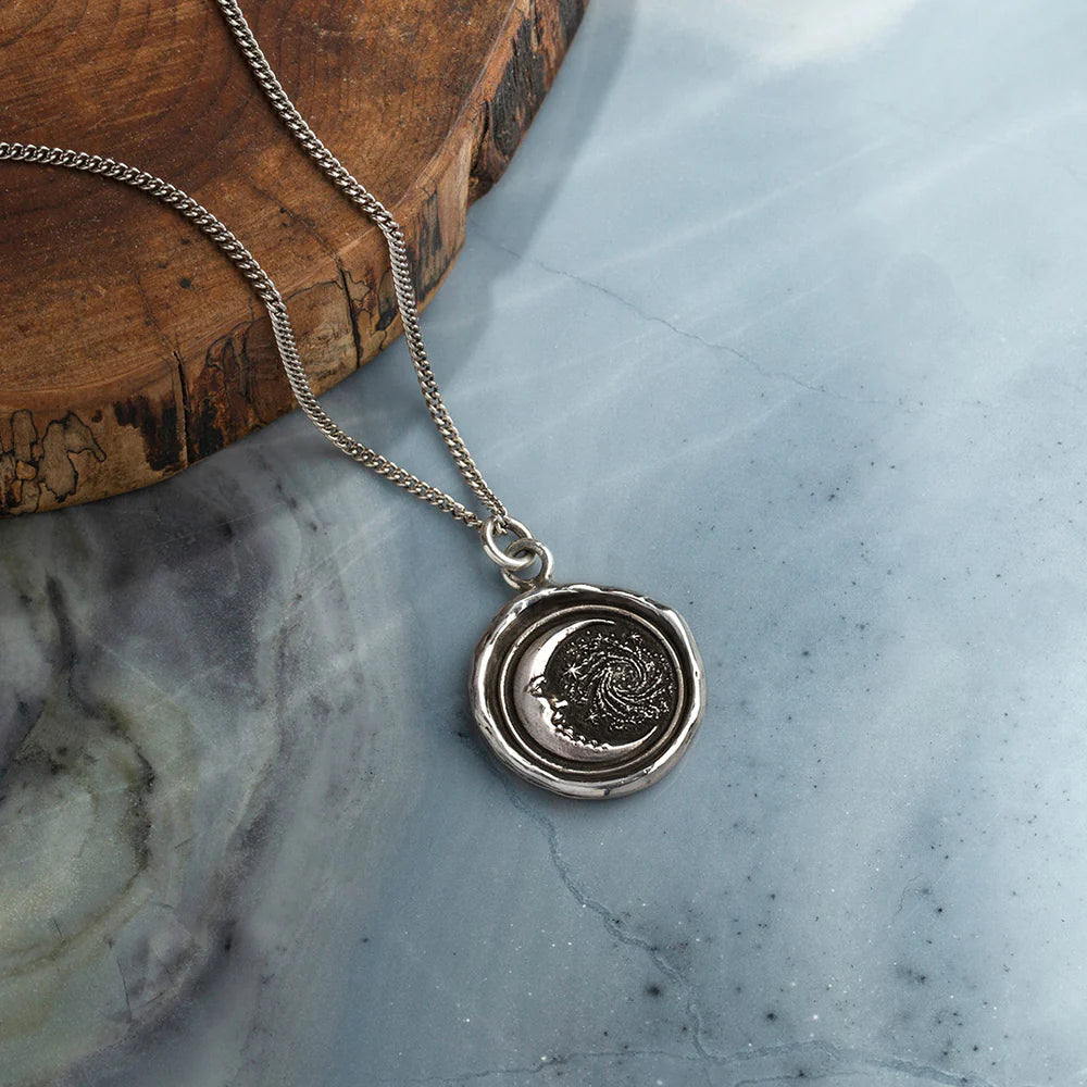 Pyrrha Sterling Silver "Trust The Universe" Talisman Pendant Necklace
