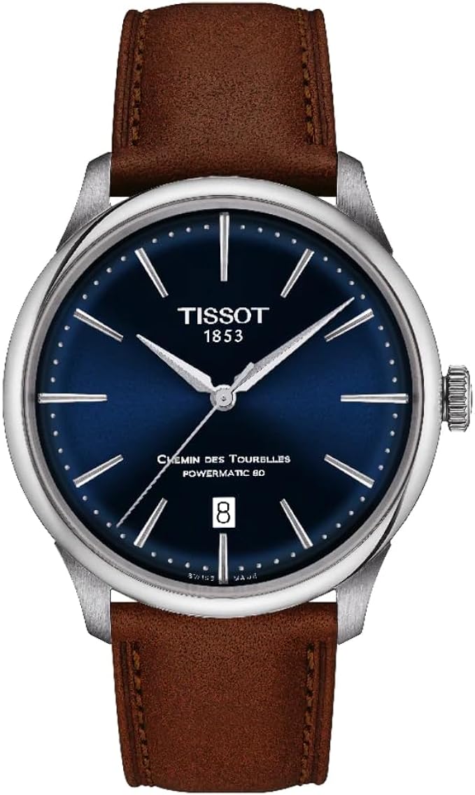 Tissot Chemin des Tourelles Powermatic 80 Blue Dial Stainless Watch T139.807.16.041.00