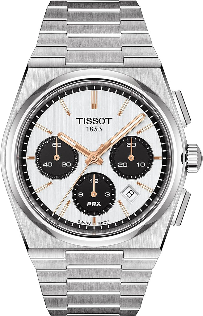 Tissot PRX Chronograph Panda 42mm Stainless Watch T137