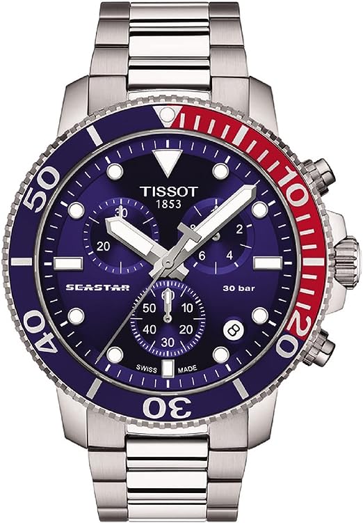 Tissot Seastar 1000 Quartz Chronograph 300m WR Stainless Watch T120.417.11.041.03