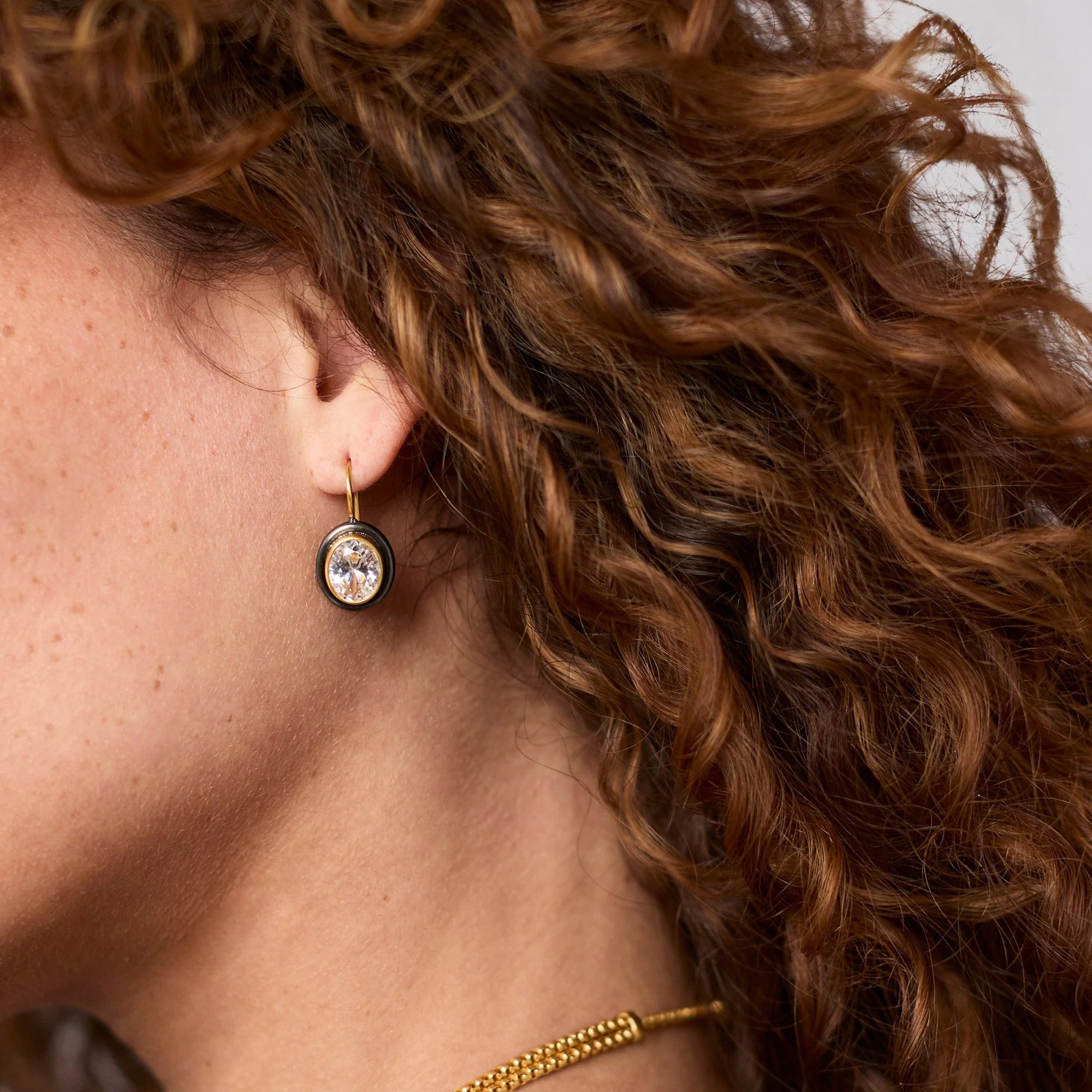 Julie Vos Tribeca Mixed Metal CZ Earrings