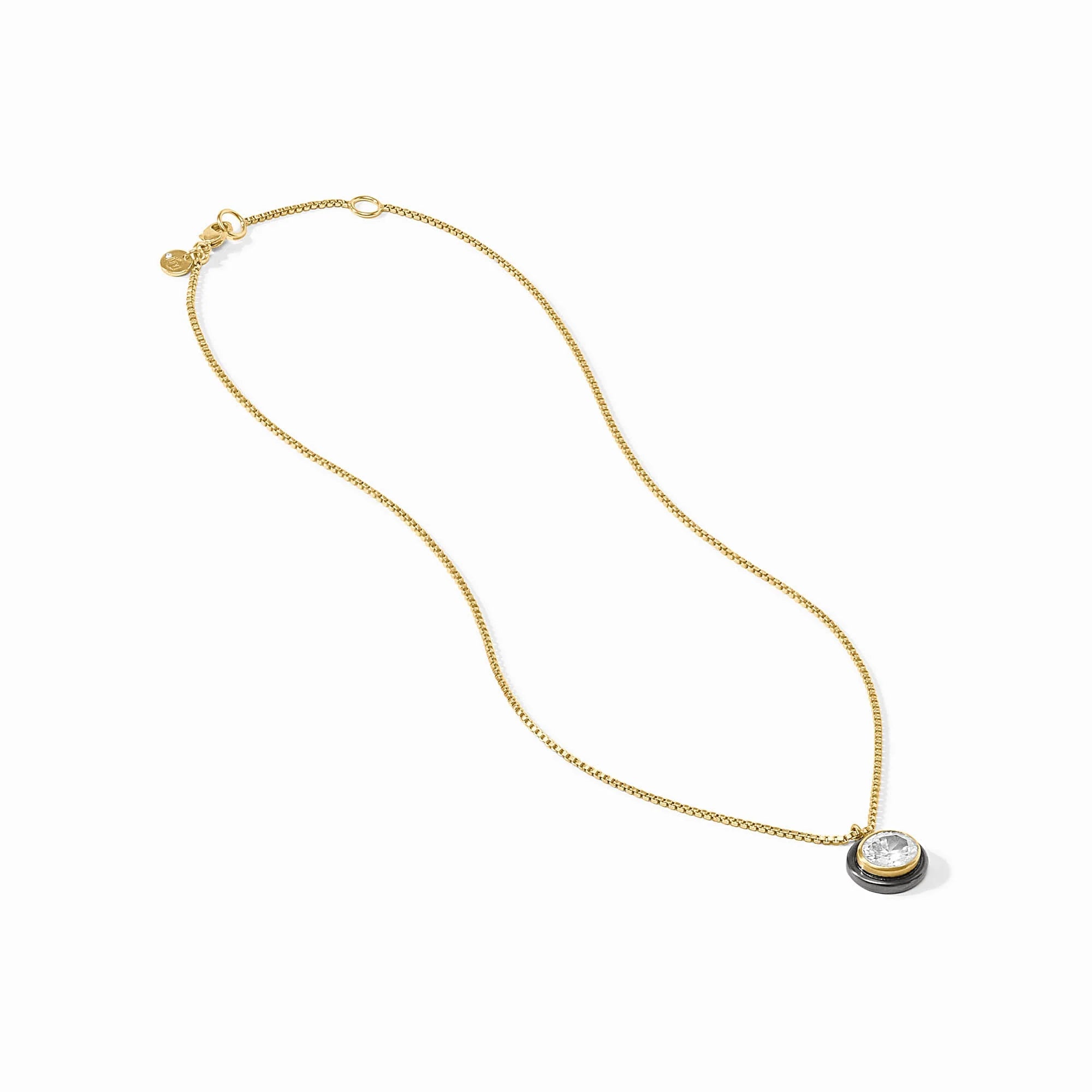 Julie Vos Tribeca Delicate Necklace with CZ Pendant