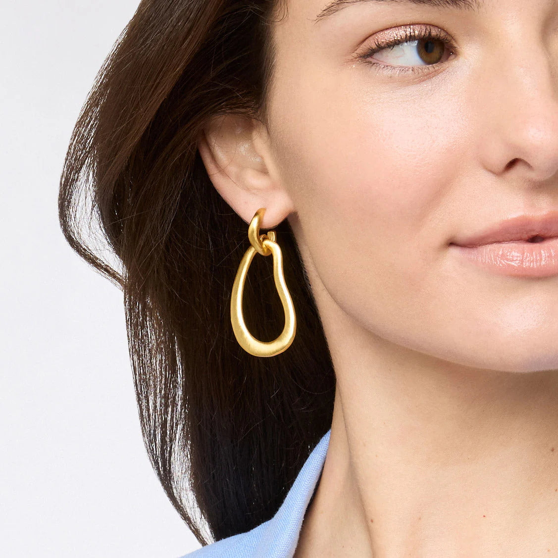 Julie Vos Wave Doorknocker Dangle Earrings