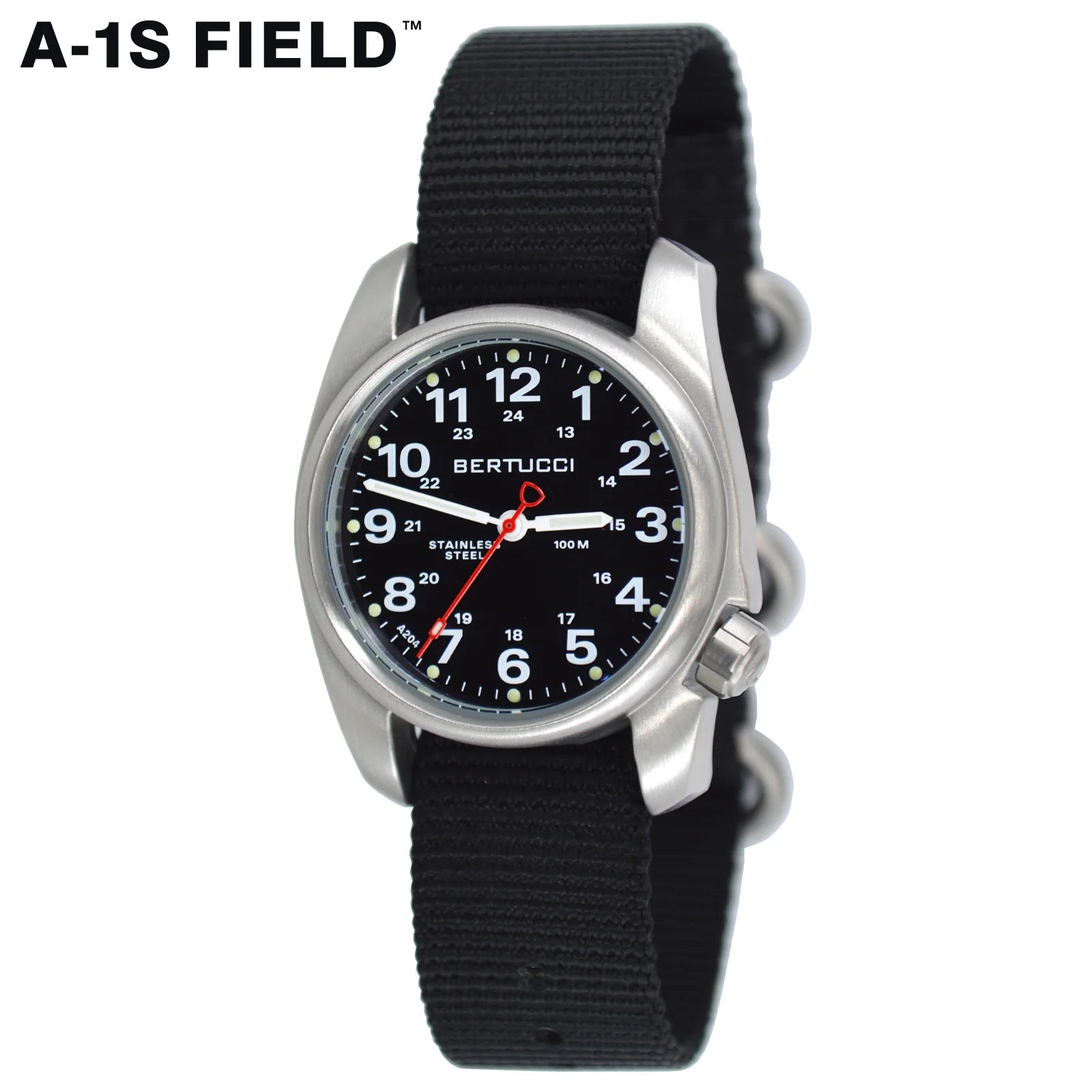 Bertucci A-1S Field Black 36mm Ref. 10004