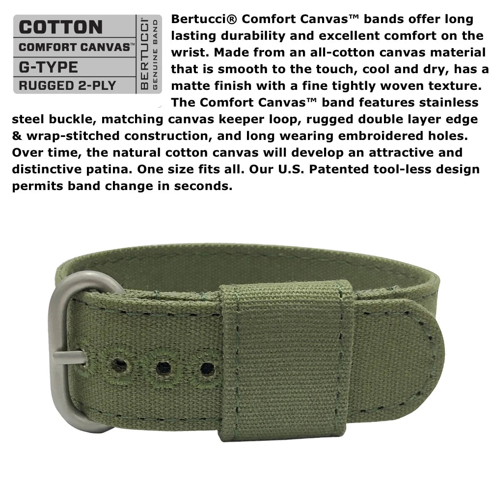 Bertucci DX3 Canvas Saguaro Evergreen 40mm Ref. 11093