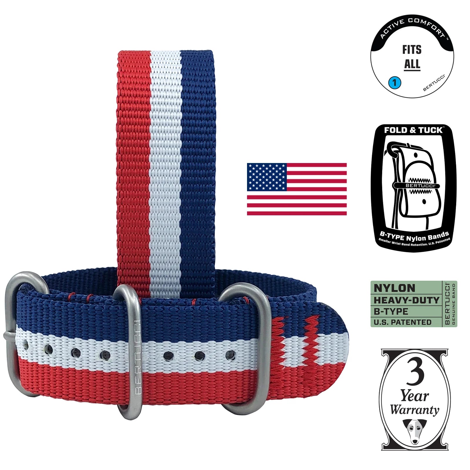 Bertucci Flags of Our Family USA 40mm Ref. 11148