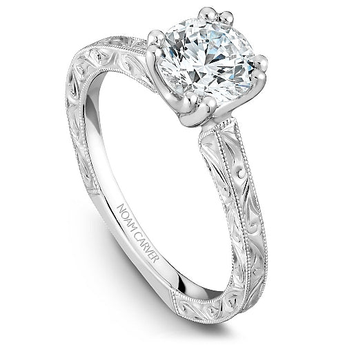 Noam Carver Customizable Engagement Ring & Wedding Band B001-02WME