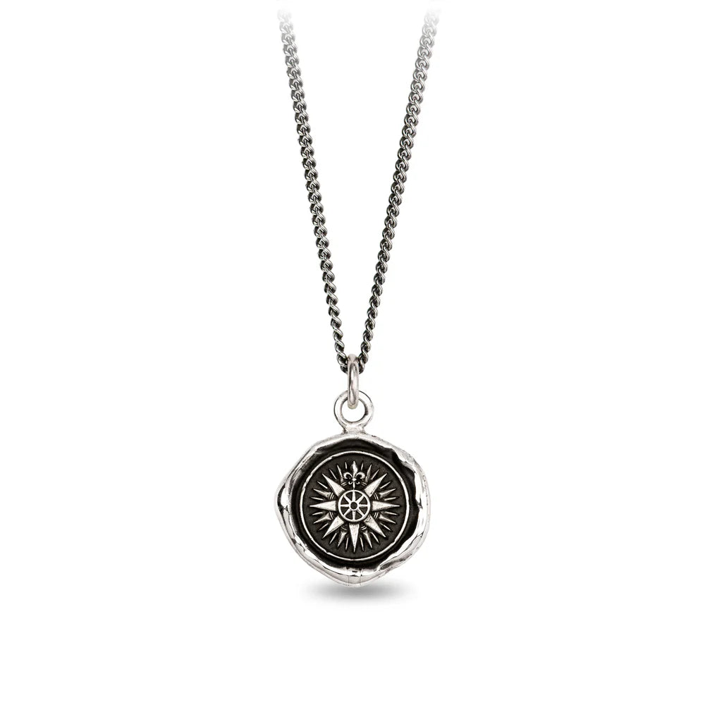 Pyrrha Sterling Silver "Direction" Talisman Pendant Necklace