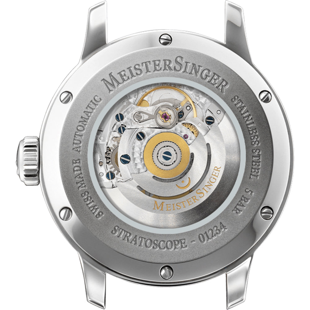 MeisterSinger Stratoscope Automatic Single Hand Moon Phase Watch