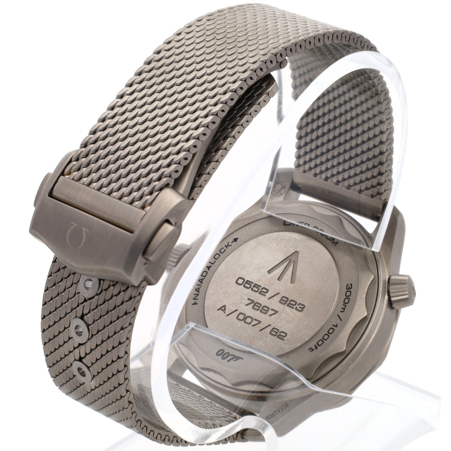 Omega Seamaster Co-Axial Master Chronometer 007 Diver 300M Titanium Watch with Box and Papers