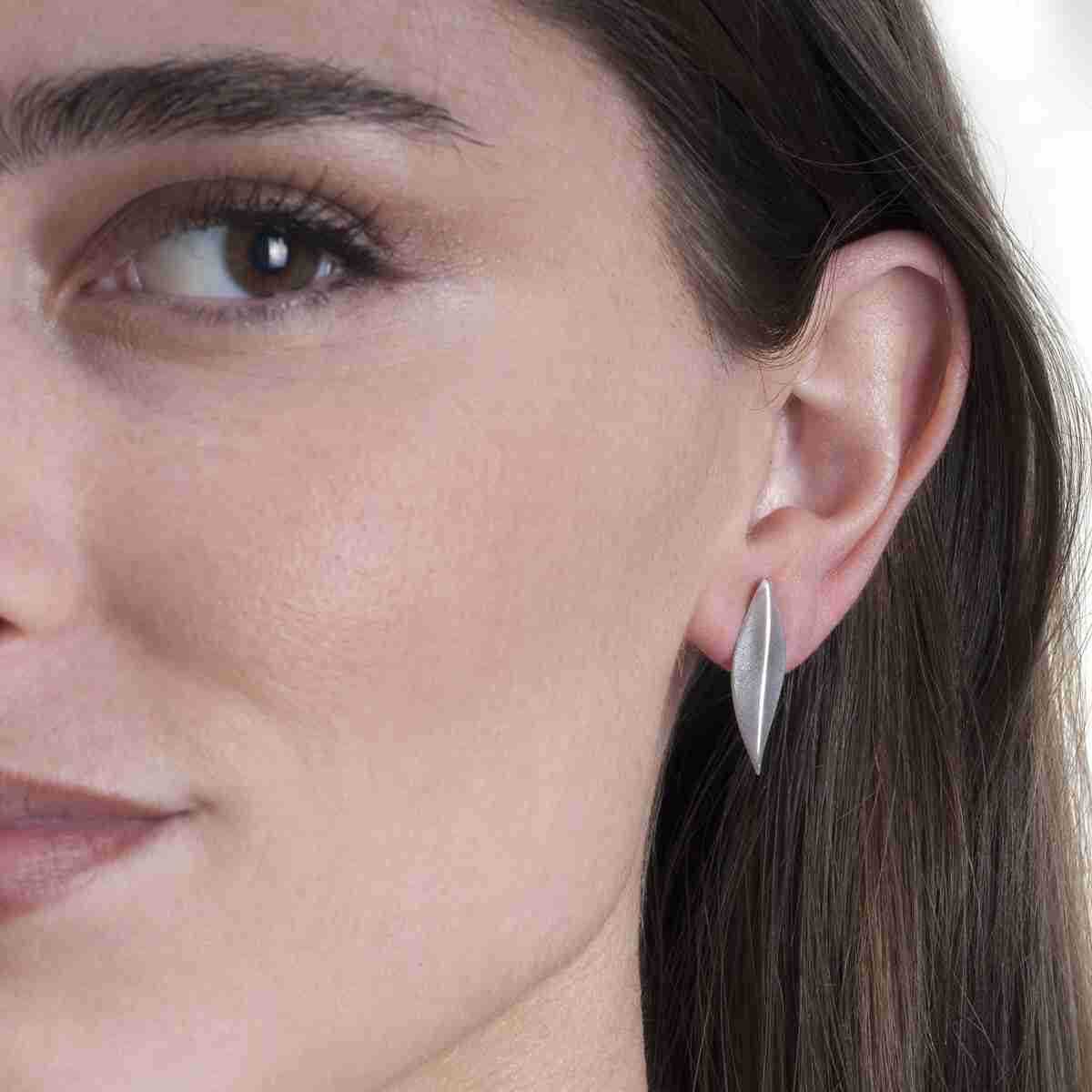 Jorge Revilla FOREST Collection Sterling Silver Rhodium Plated Earrings