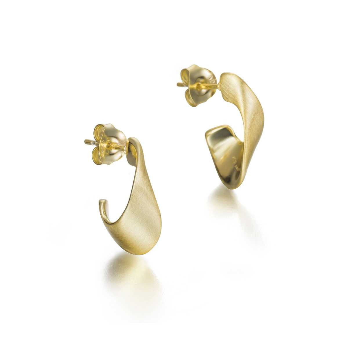 Jorge Revilla NOVA Collection Sterling Silver 18k Yellow Gold Vermeil Earrings