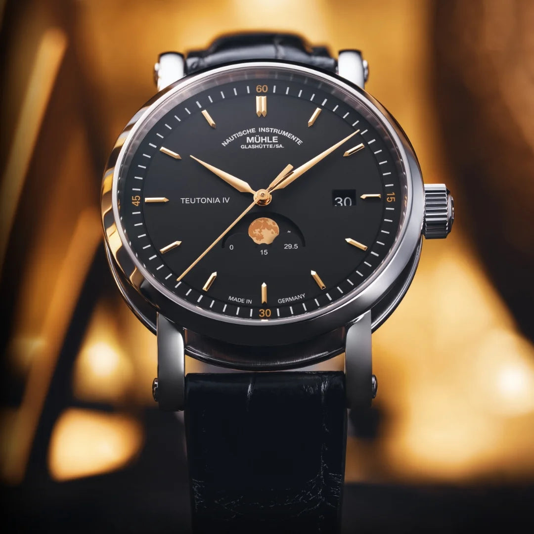 Mühle-Glashütte Teutonia IV Moonphase Automatic 41mm Ref. M1-44-03-LB