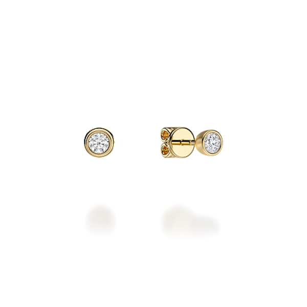 Noam Carver Fine Jewelry 14K Yellow Gold Diamond Stud Earrings